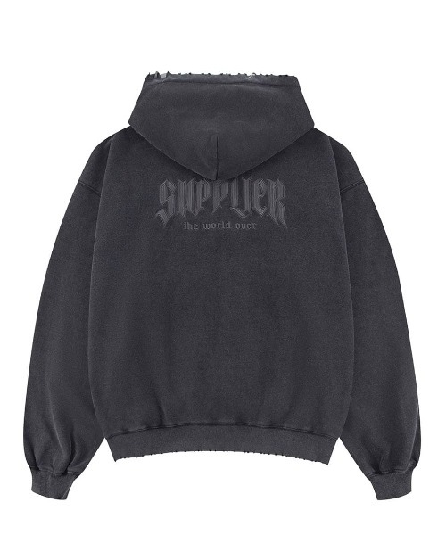 A'GEM/9 × .kom 『SUPPLIER/サプライヤー』 Vintage Wash Pierced Zip