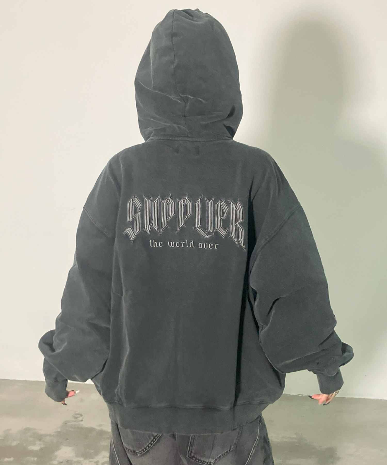 A'GEM/9 × .kom 『SUPPLIER/サプライヤー』 Vintage Wash Pierced Zip
