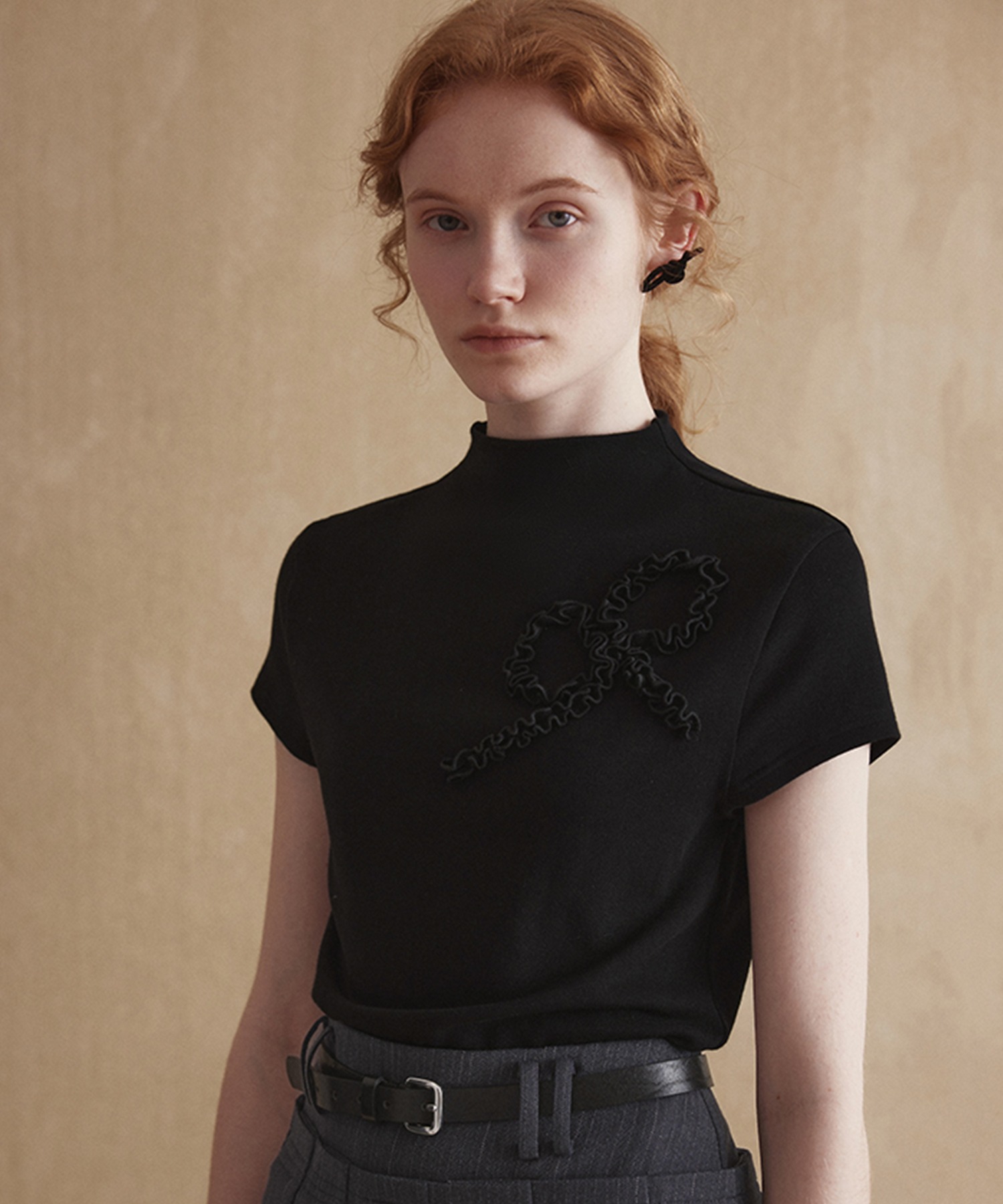 モックネック ショートスリーブトップス FX24S064【Fano Studios