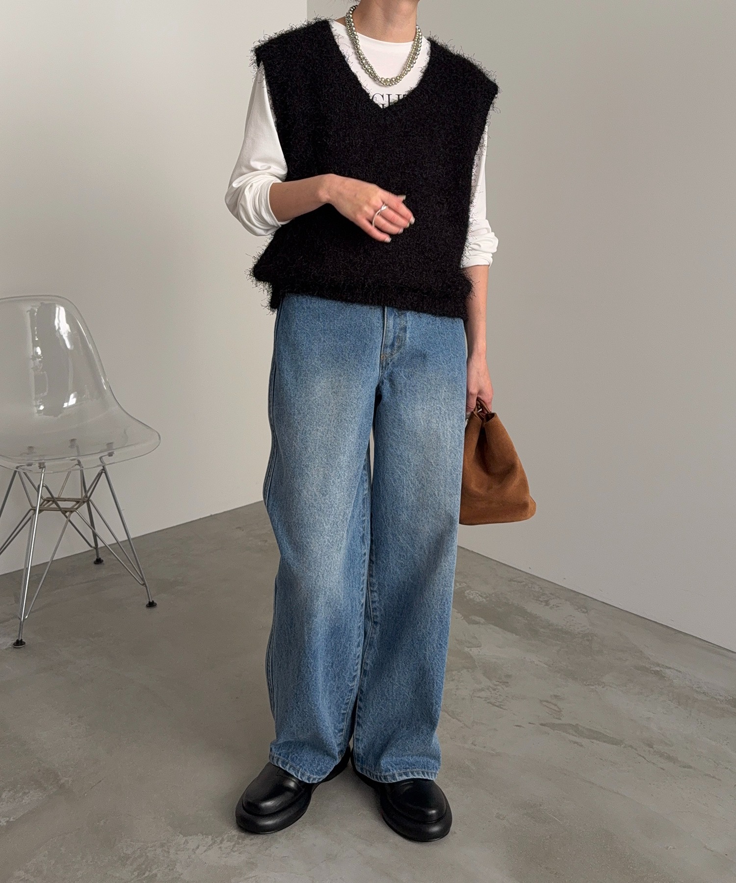 model：H166　着用サイズ：F