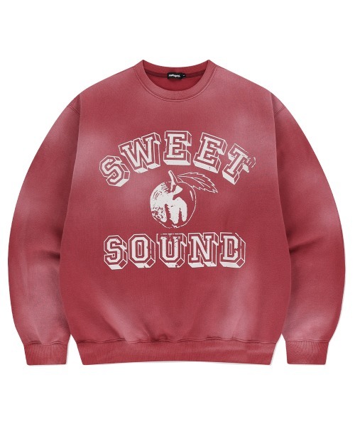 mahagrid/マハグリッド』 FADED SWEET SOUND SWEATSHIRT/フェイデッド