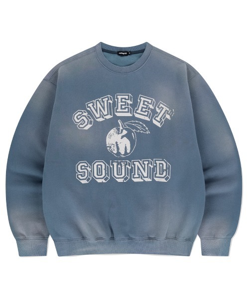 mahagrid/マハグリッド』 FADED SWEET SOUND SWEATSHIRT/フェイデッド