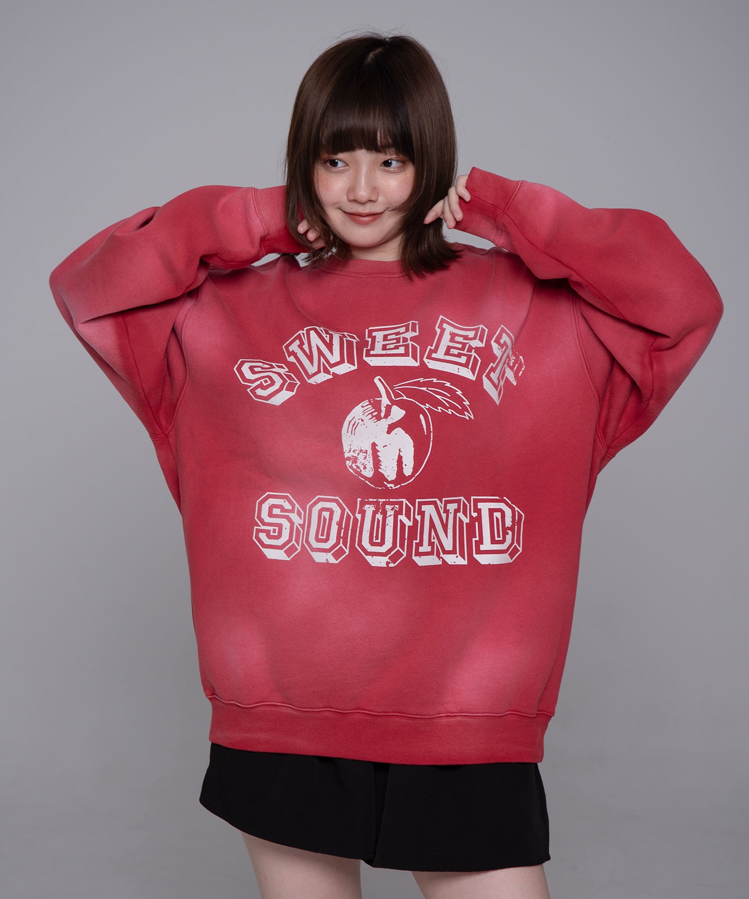 さらに100円引き◆MAHAGRID◆FADED SWEET SOUND SWEATSHIRT FADED SWEET SOUND SWEATSHIRT - mahagrid | 60% - Asian