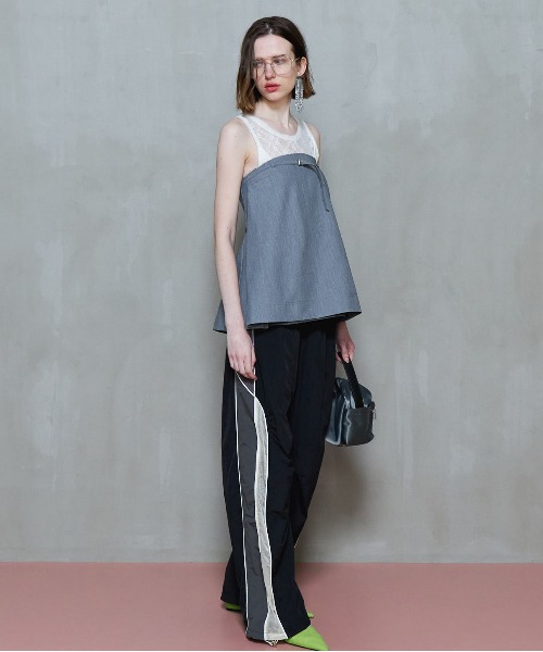 25SUMMER PRE-ORDER】Color Block Sporty Pants/カラーブロック