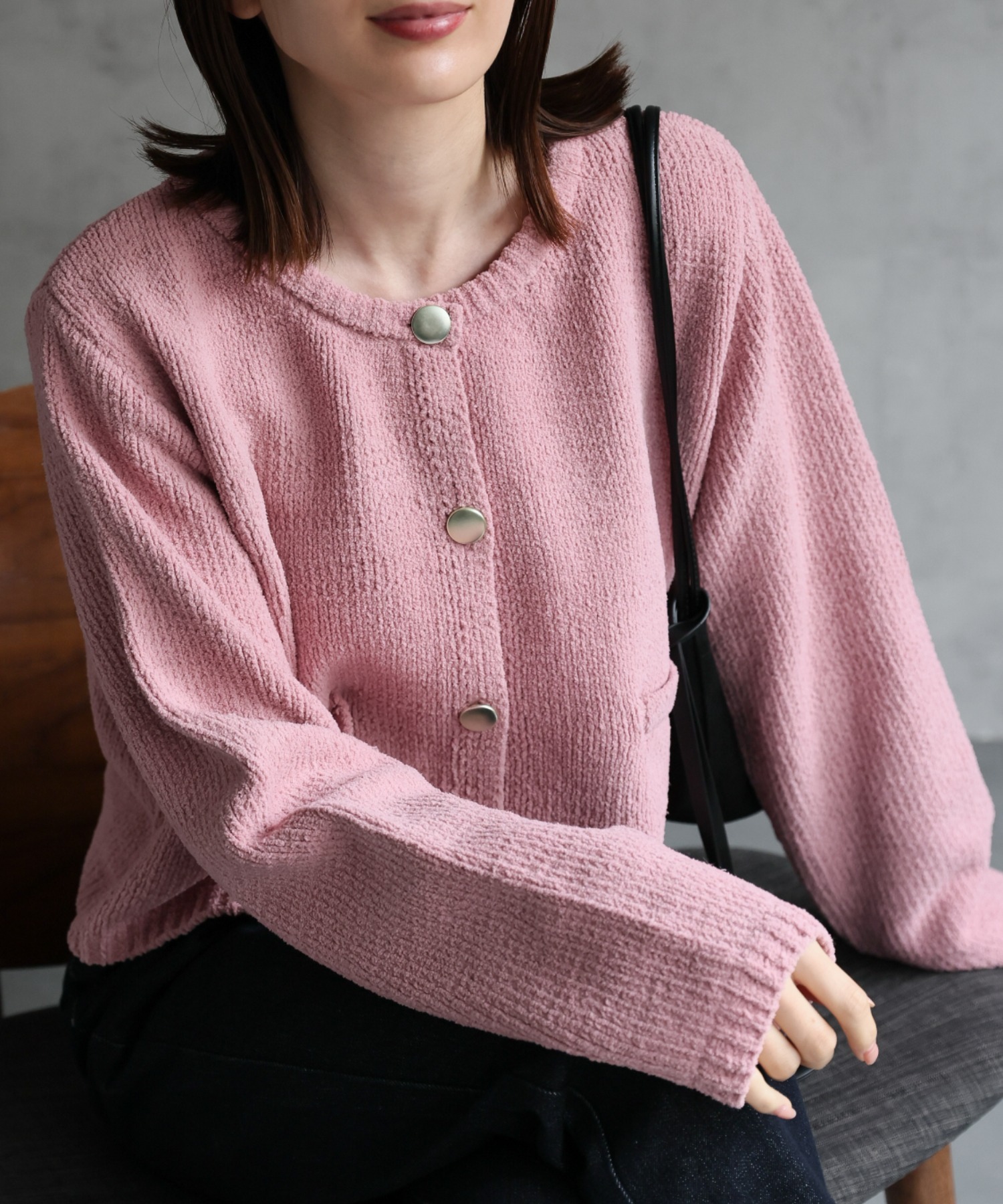 model：162cm 着用サイズ；F