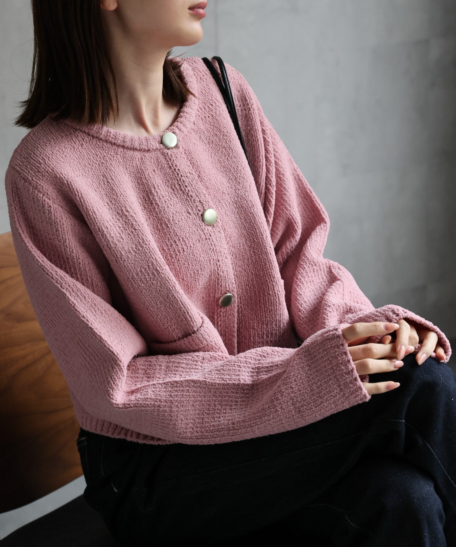 model：162cm 着用サイズ；F