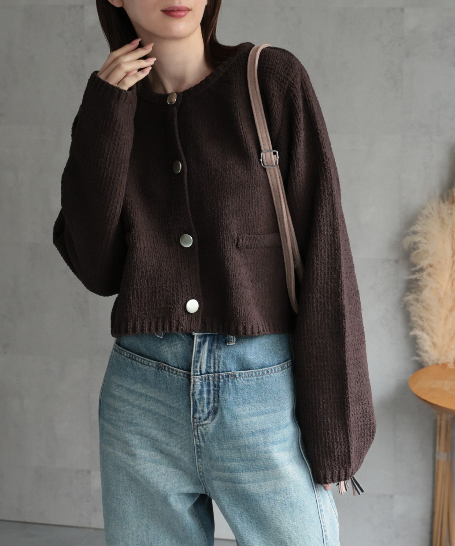 model：162cm 着用サイズ；F