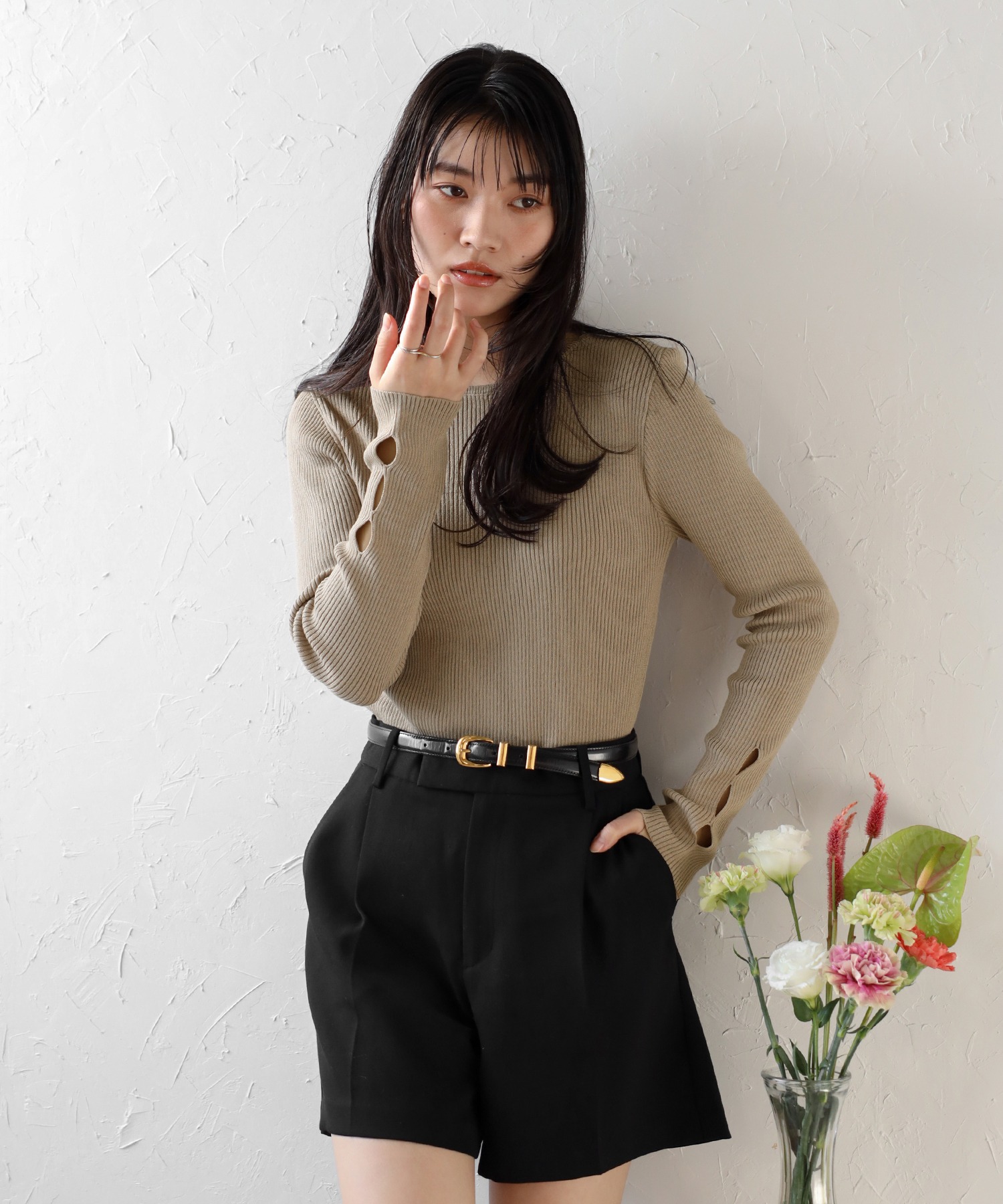 model：H167 着用サイズ：FREE