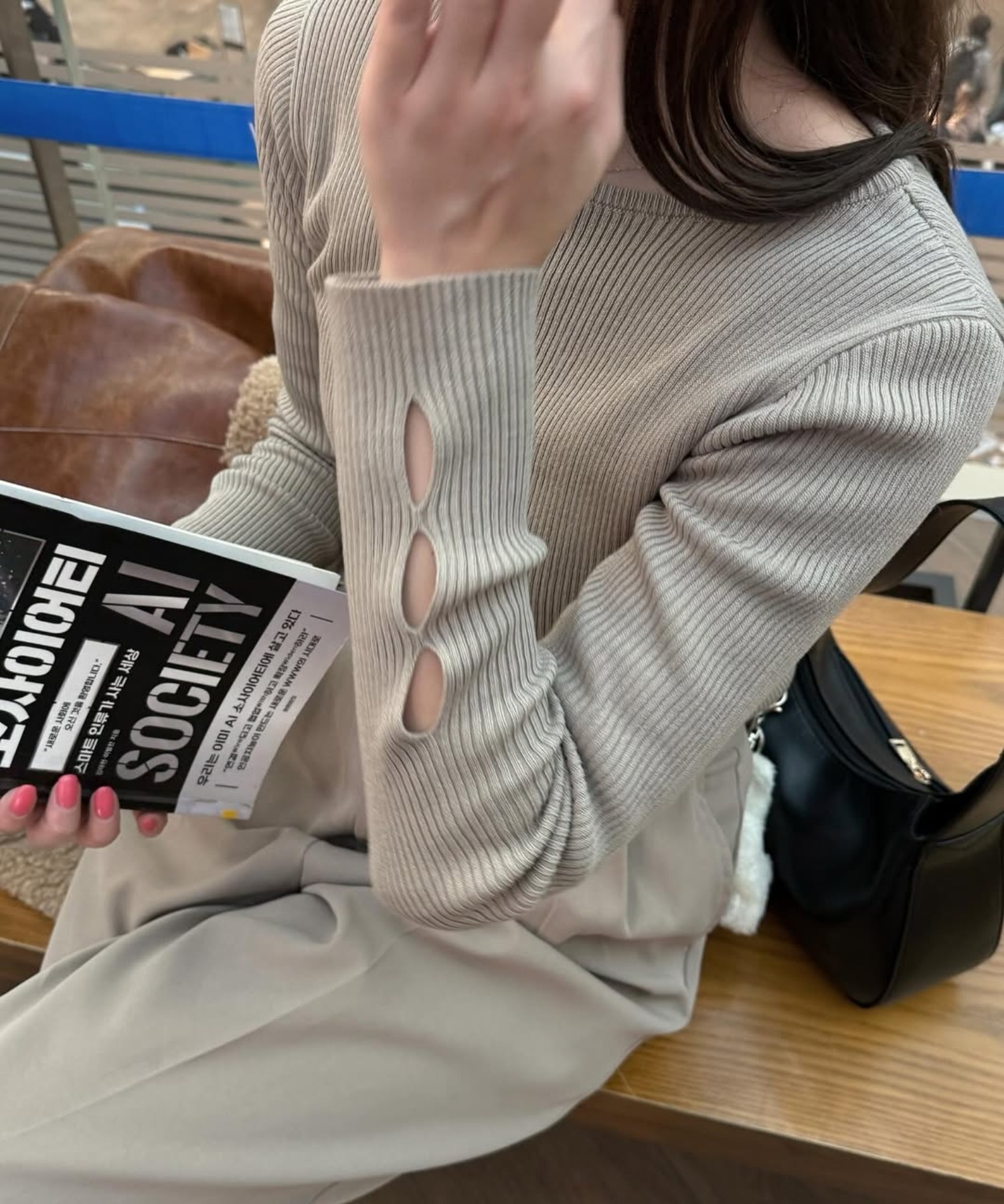 model：H165 着用サイズ：FREE