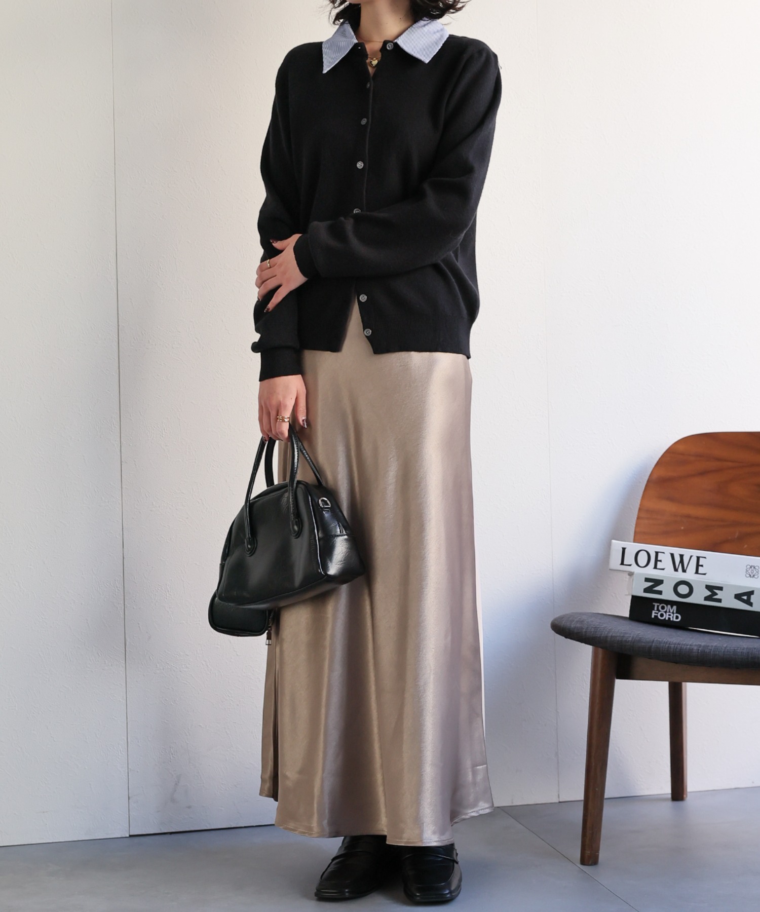 model:160cm　着用サイズ:F