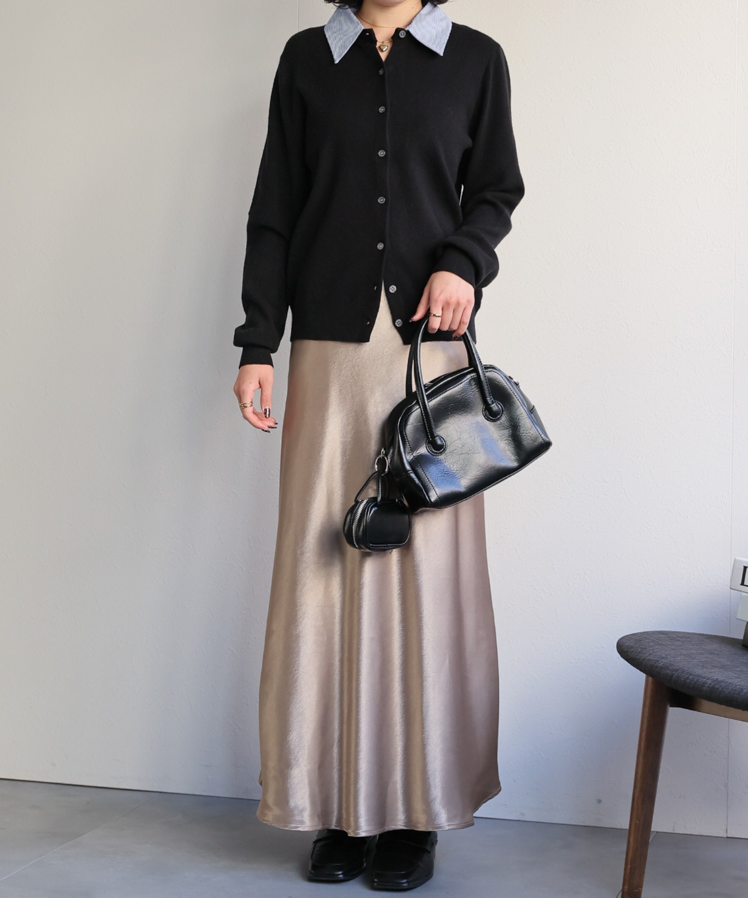 model:160cm　着用サイズ:F