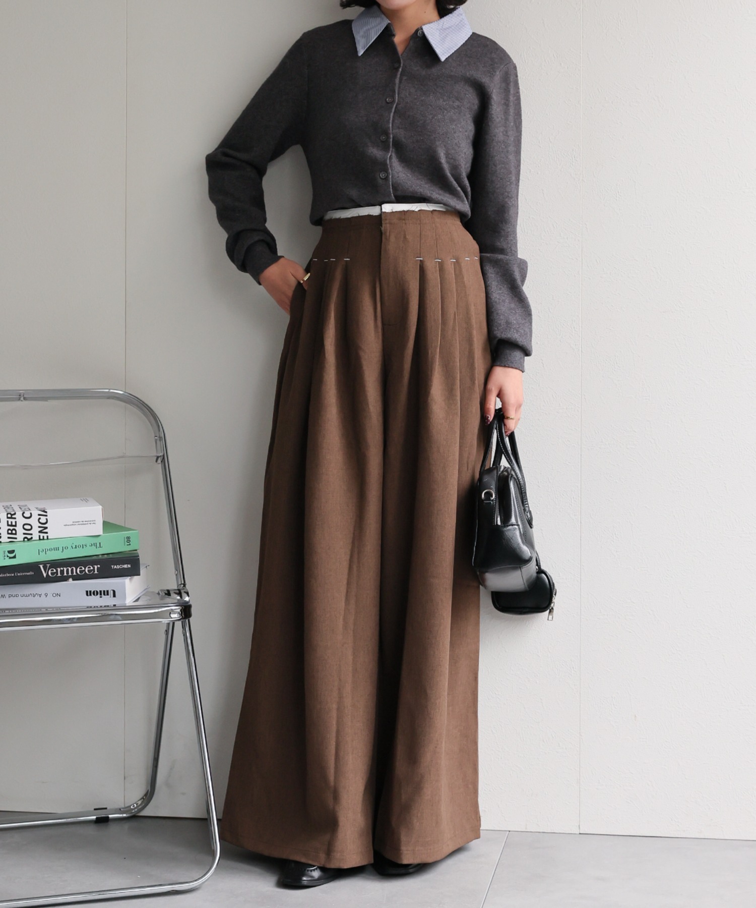 model:160cm　着用サイズ:F