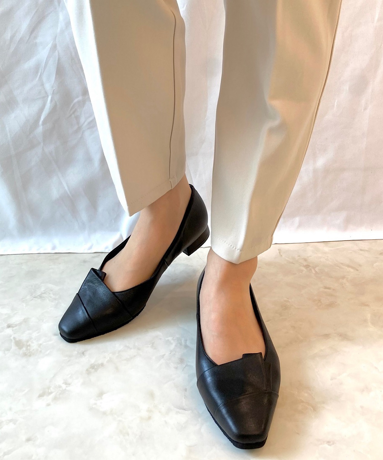 3E／日本製／本革】レイヤードパンプス blanc/bleu│Jeffrey Campbell