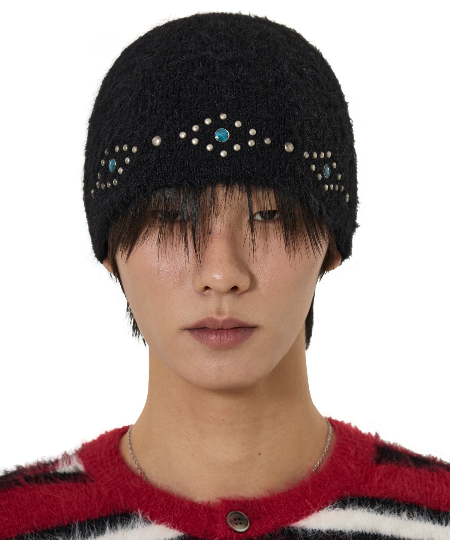 OY/オーワイ』HAIRY STUD BEANIE/ヘアリー スタッズ ビーニー OY│A