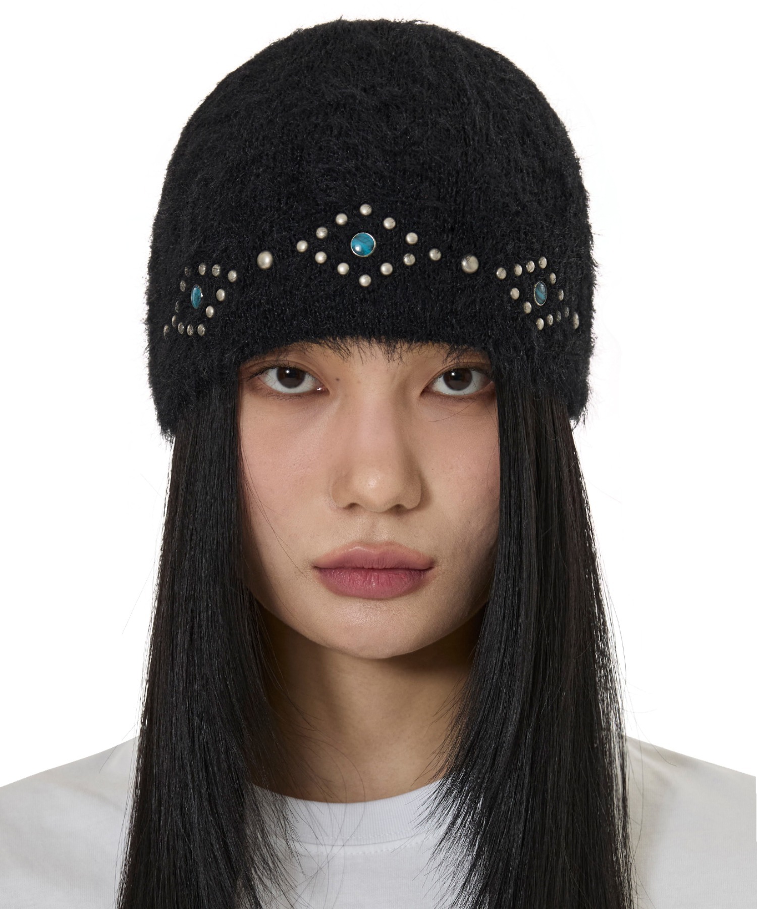 OY/オーワイ』HAIRY STUD BEANIE/ヘアリー スタッズ ビーニー OY│A