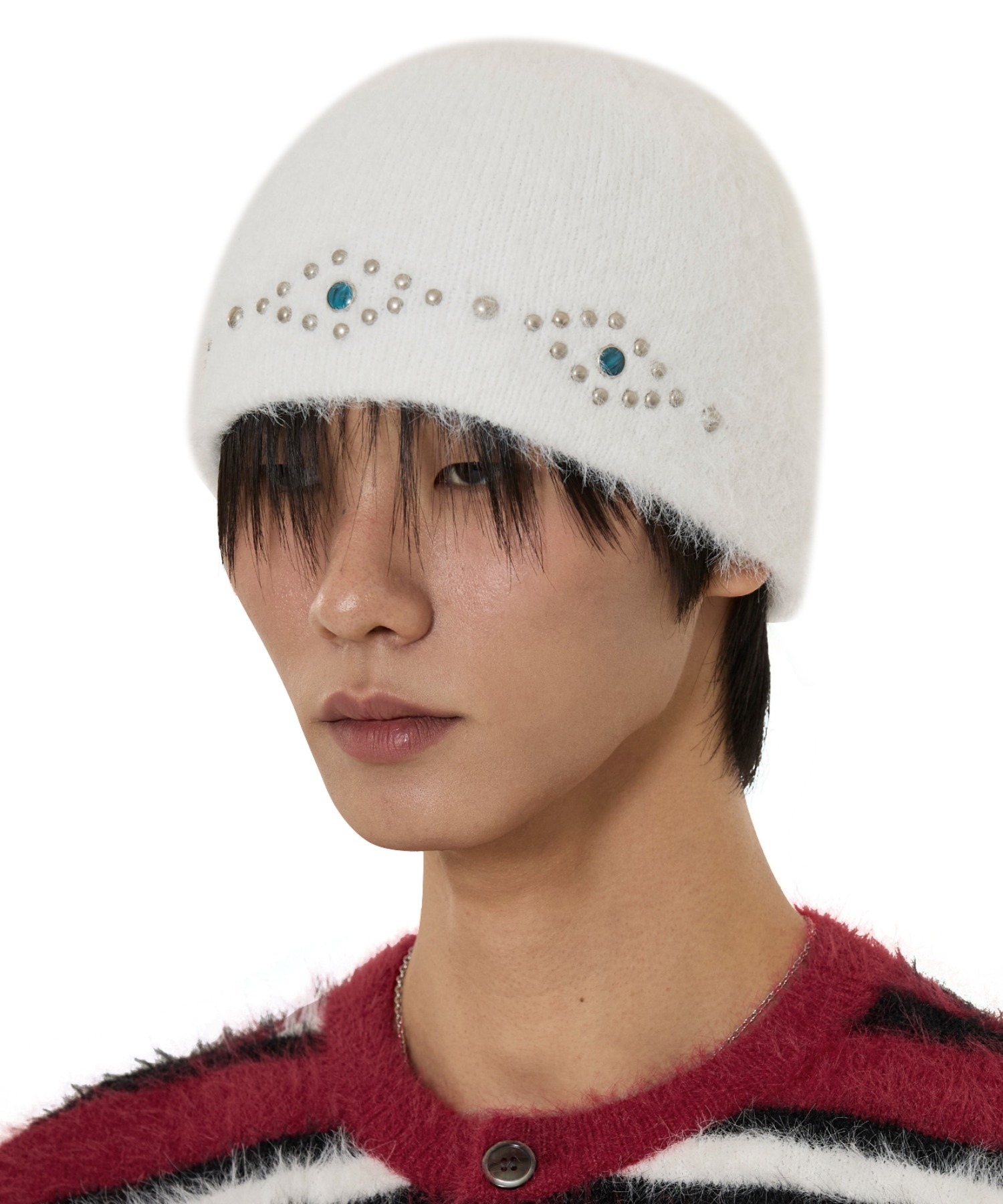 OY/オーワイ』HAIRY STUD BEANIE/ヘアリー スタッズ ビーニー OY│A