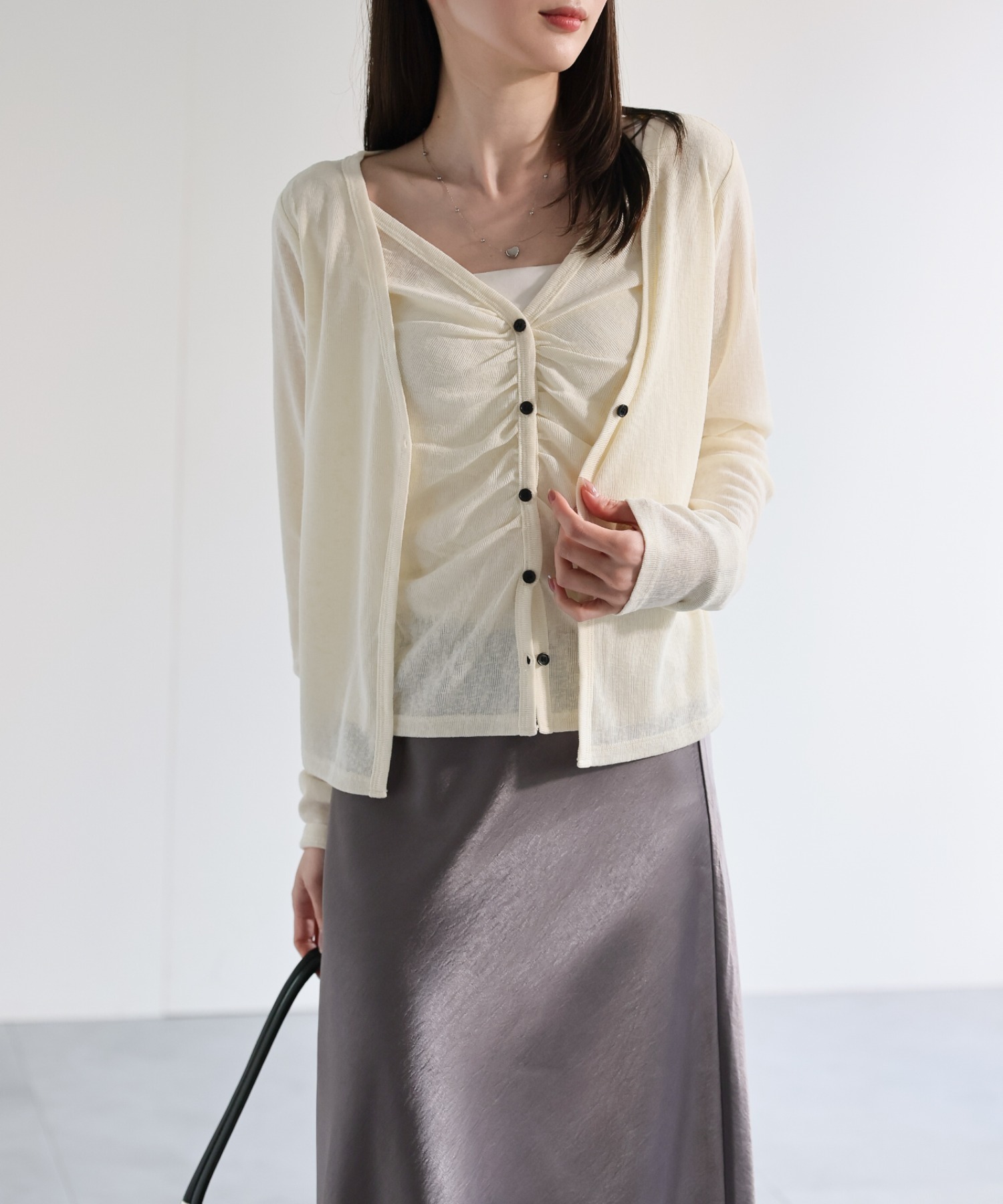 model：162cm 着用サイズ：F