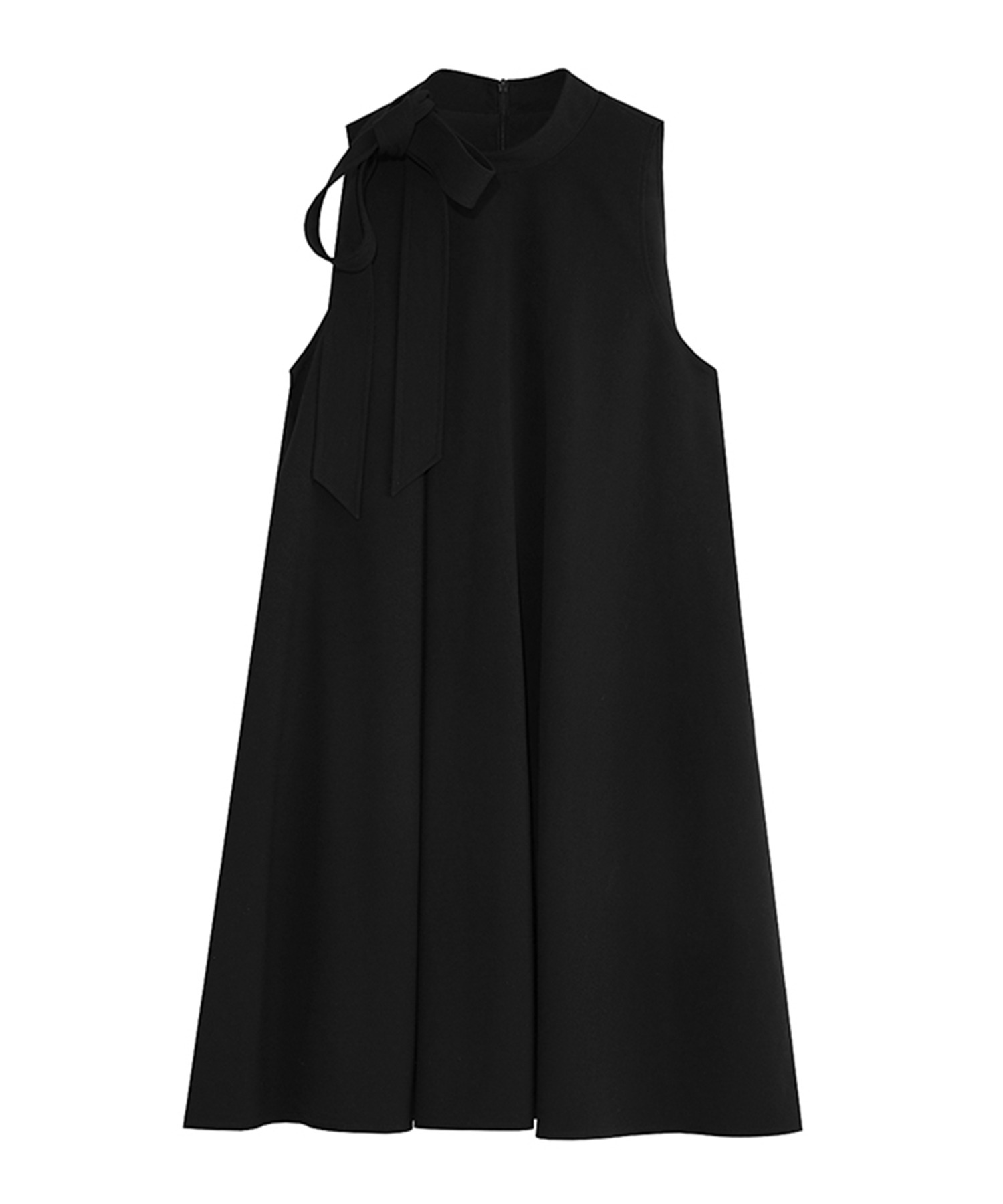 スタンドネック リボンタイミニワンピース FX24L062【Fano Studios