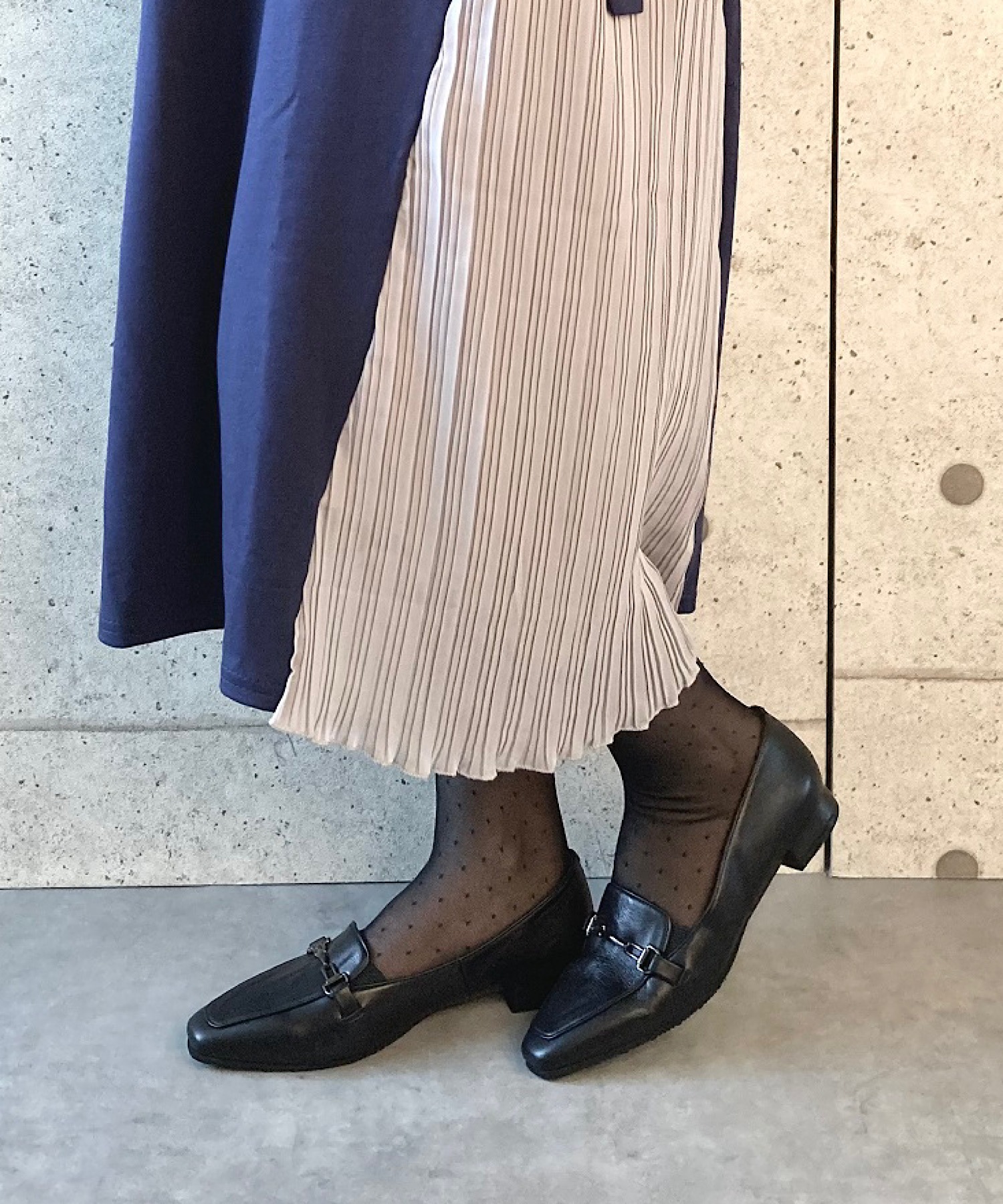 3E／日本製／本革】ローファーパンプス blanc/bleu│Jeffrey Campbell