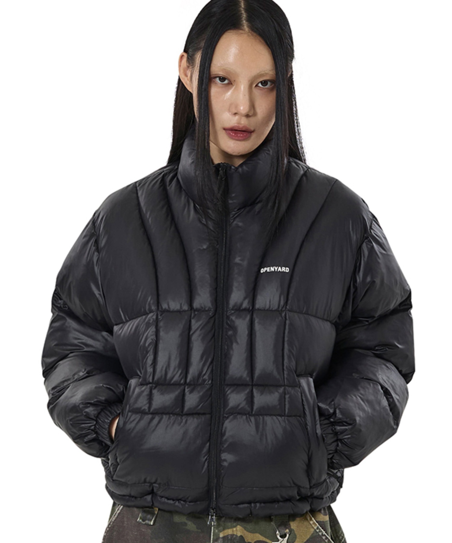 OY/オーワイ』VERTICAL PANEL PUFFER JACKET/バーティカルパネル中綿