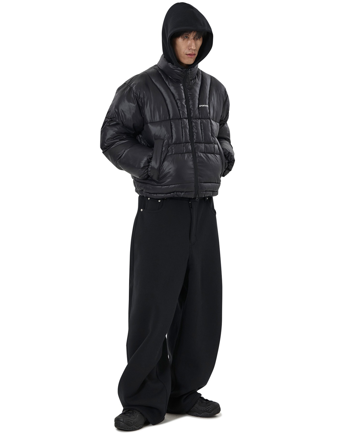 OY/オーワイ』VERTICAL PANEL PUFFER JACKET/バーティカルパネル中綿