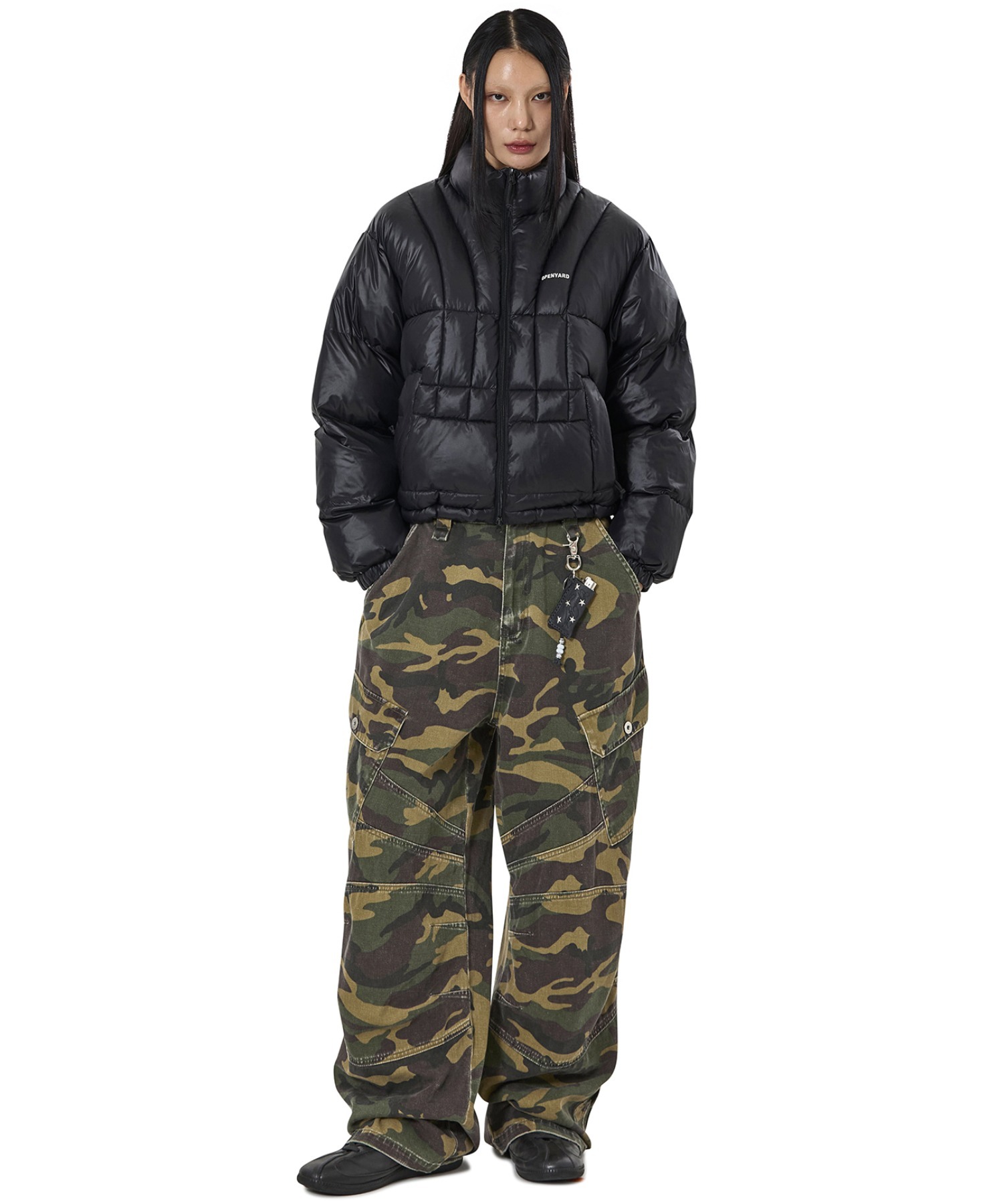 OY/オーワイ』VERTICAL PANEL PUFFER JACKET/バーティカルパネル中綿