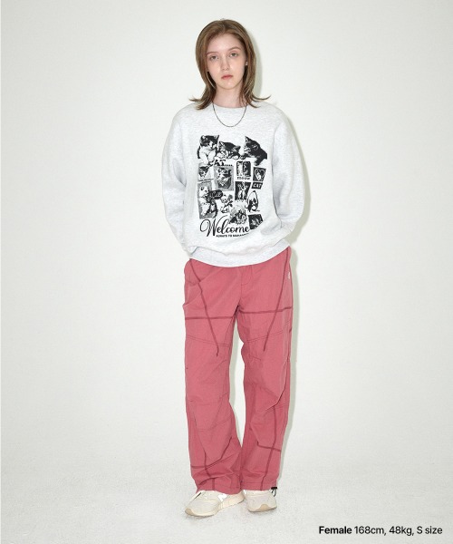 mahagrid/マハグリッド』 CAT COLLAGE SWEATSHIRT/キャット