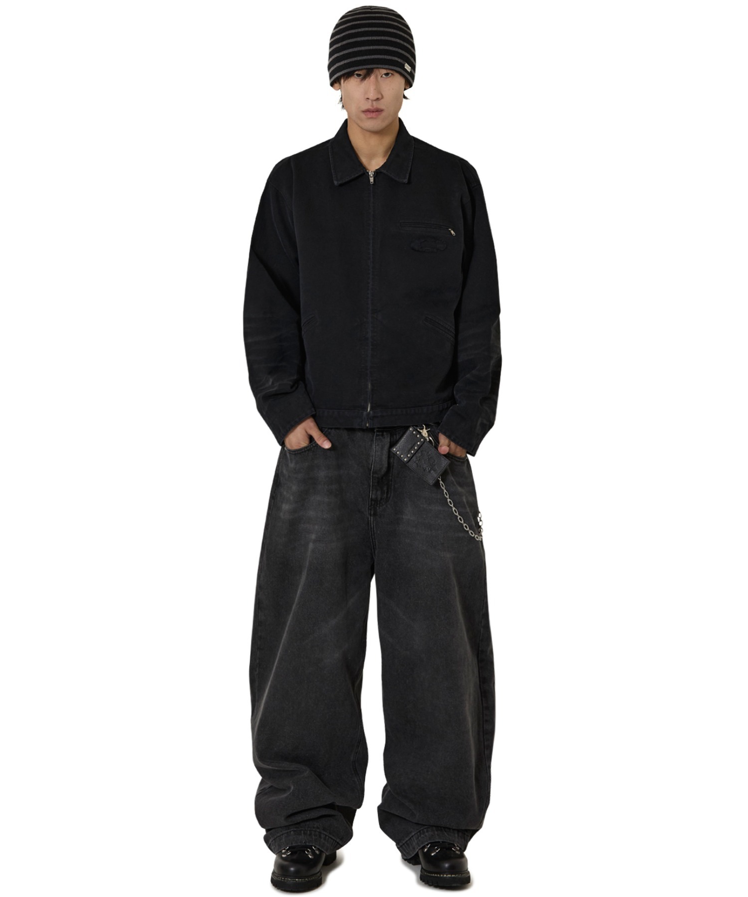 OY(オーワイ)ストリートクロップレザーミックストレンチジャケット OY(オーワイ)ストリートクロップレザーミックストレンチジャケット