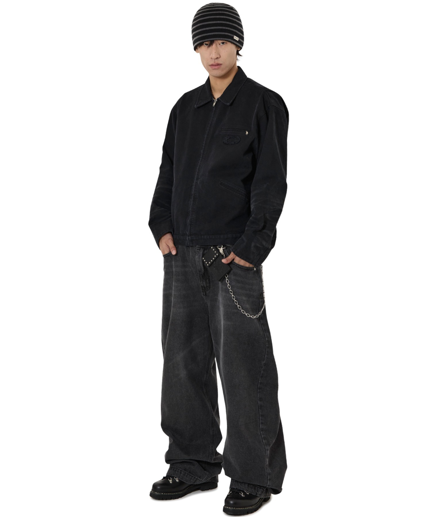 OY/オーワイ』WASHED PATCH WORK JACKET/ウォッシュドパッチワーク