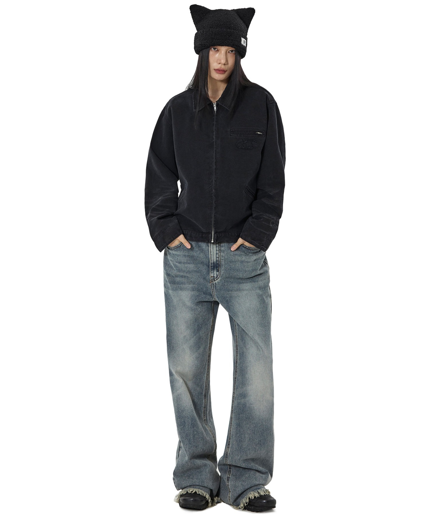 OY/オーワイ』WASHED PATCH WORK JACKET/ウォッシュドパッチワーク 