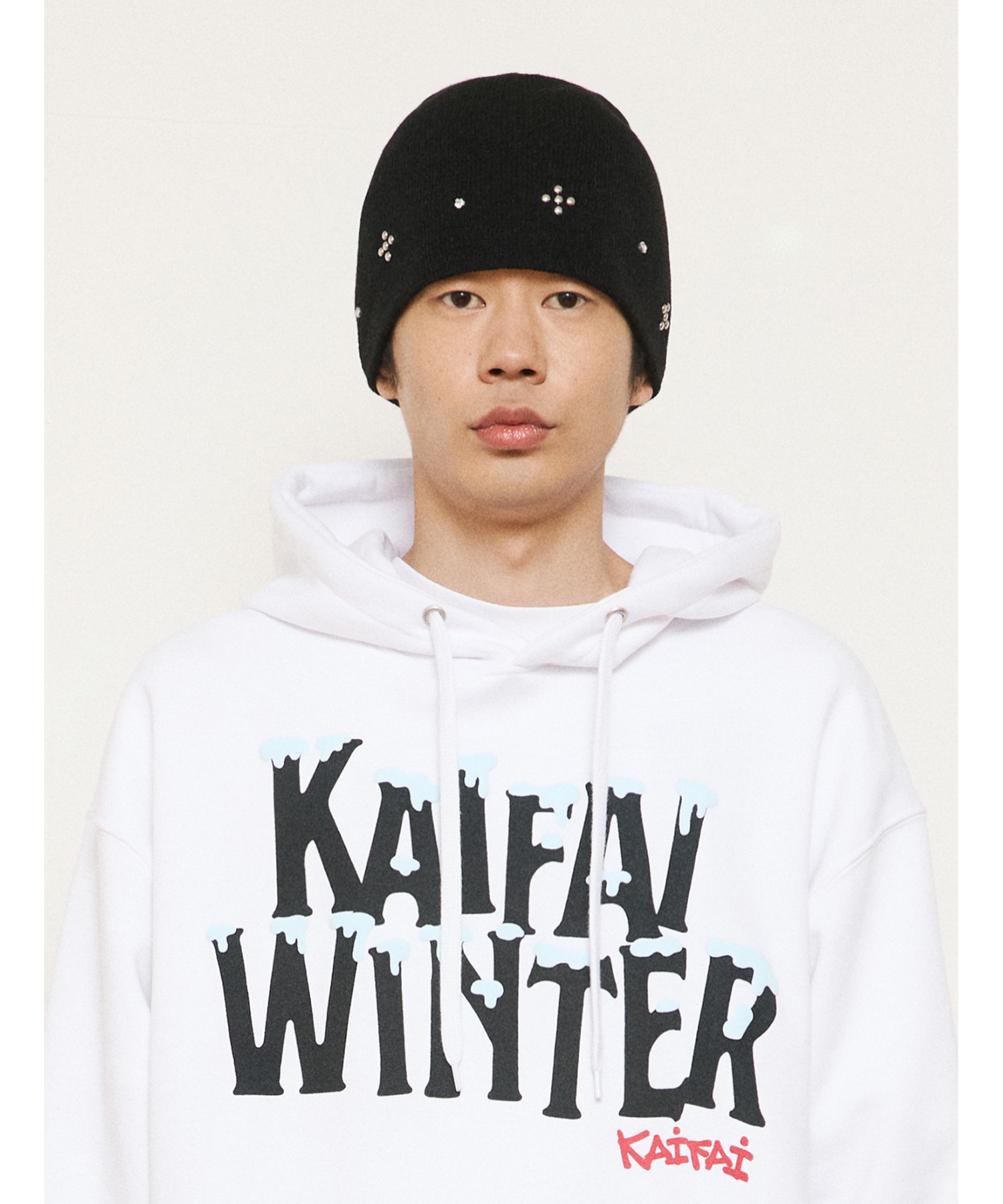A'GEM/9 × .kom 『kaifai/カイファイ』 KF Studed Beanie/スタッズ
