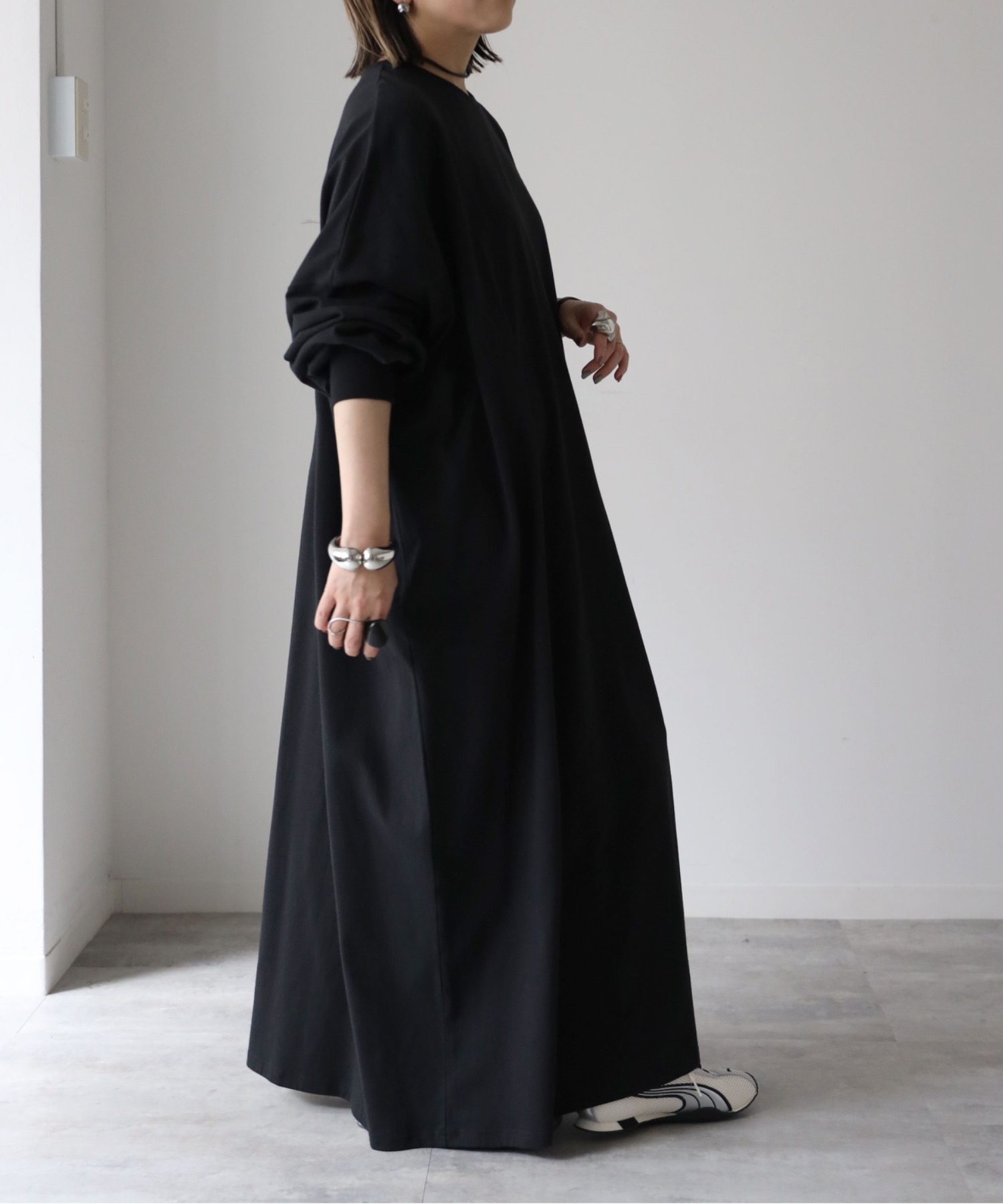 model：155cm. 着用サイズ：FREE