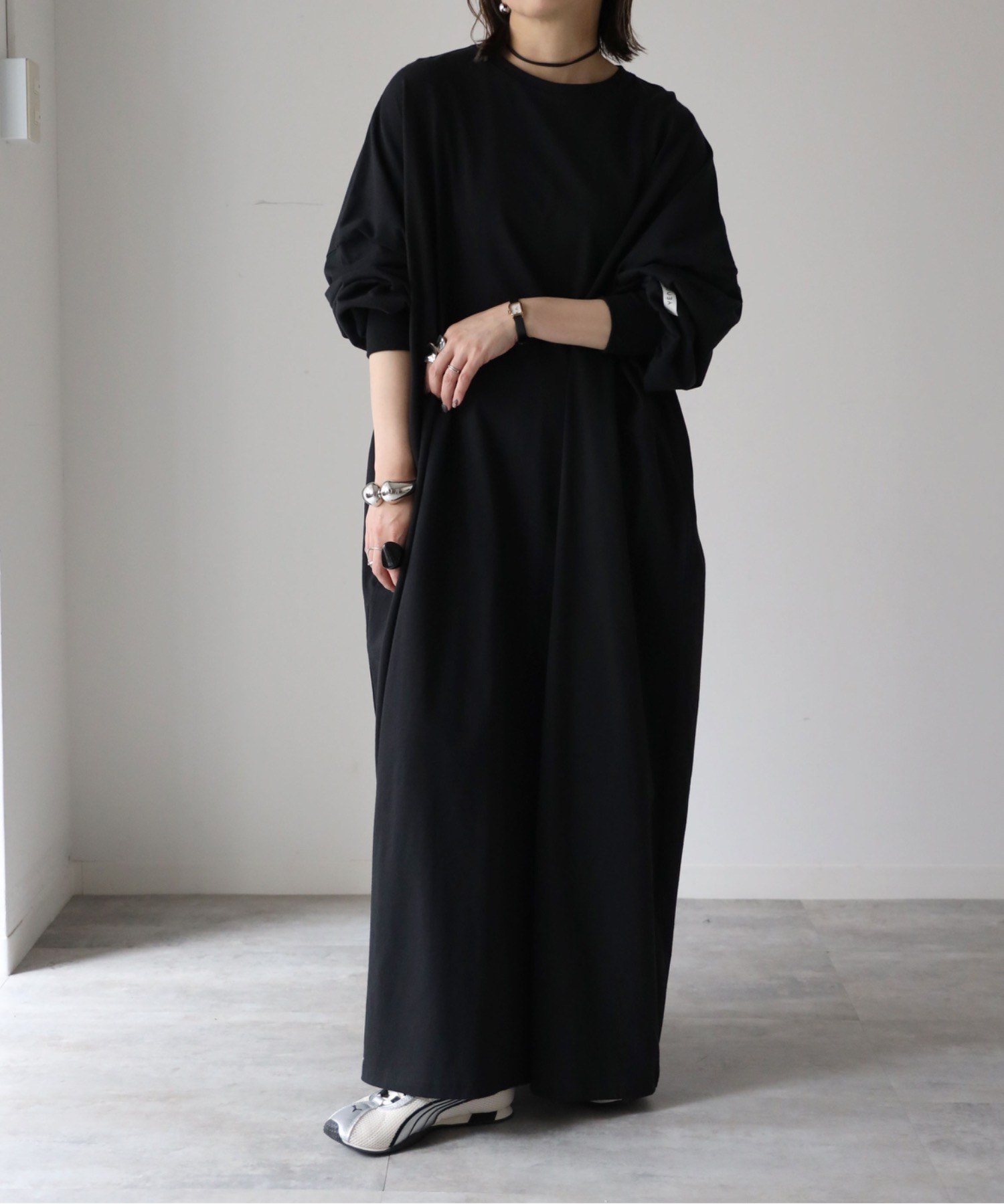 model：155cm. 着用サイズ：FREE