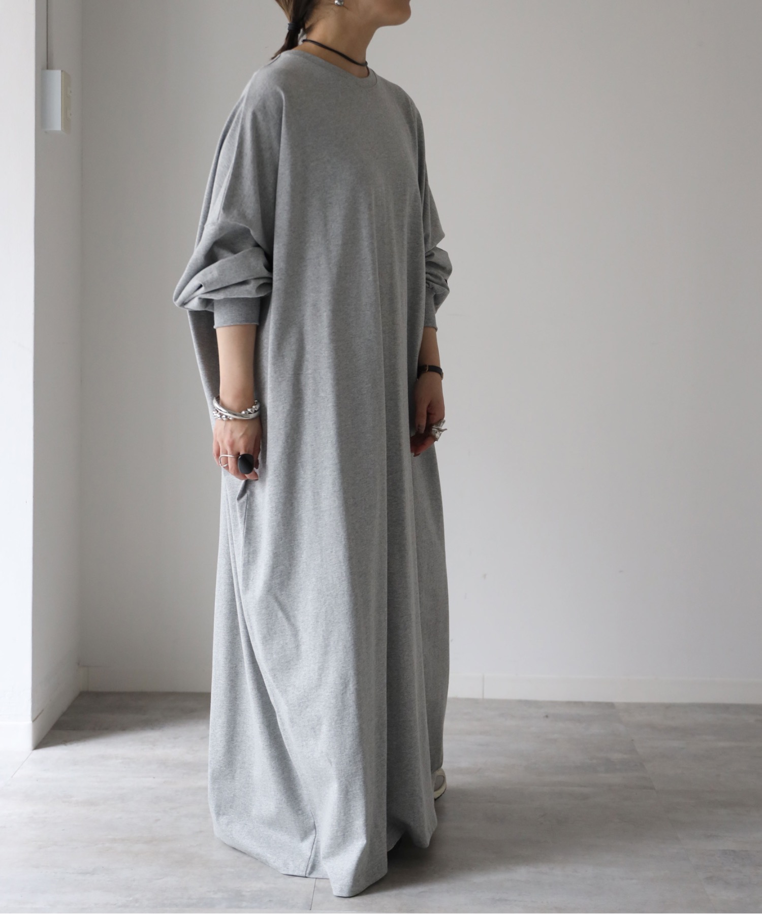 model：155cm. 着用サイズ：FREE