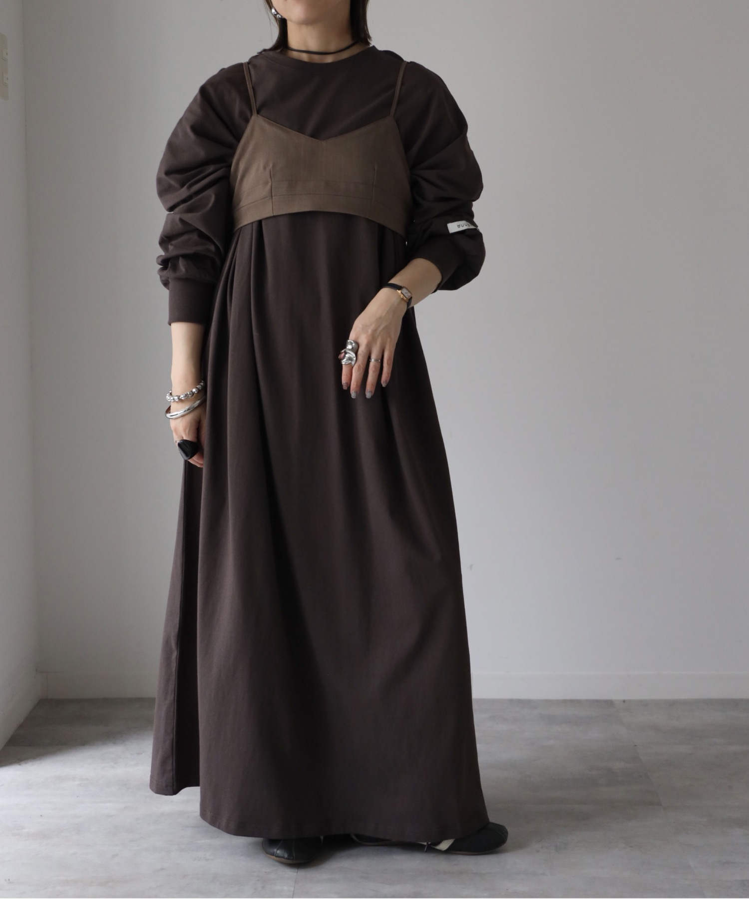 model：155cm. 着用サイズ：FREE