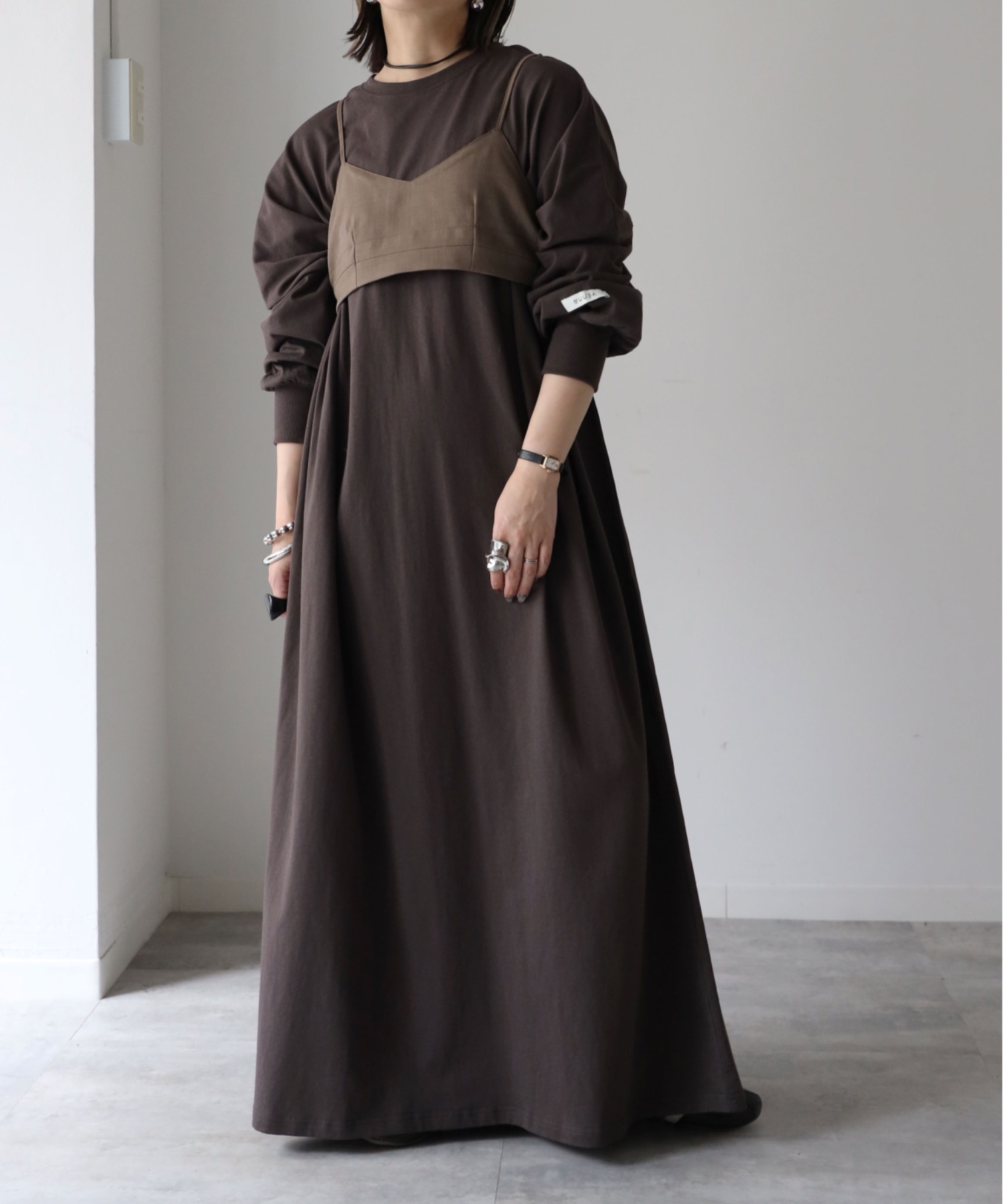 model：155cm. 着用サイズ：FREE