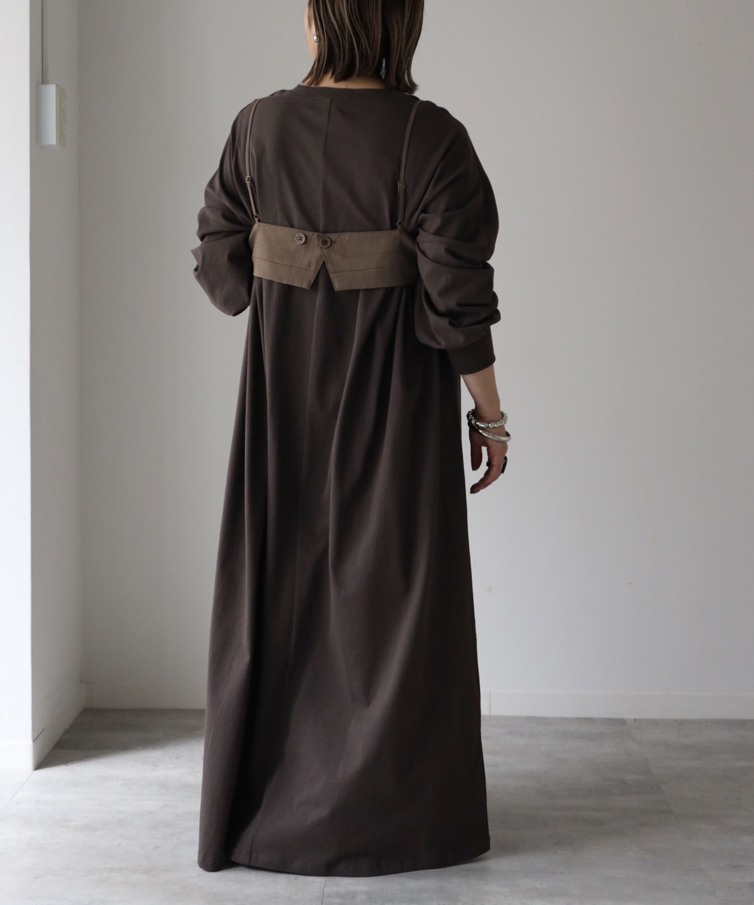 model：155cm. 着用サイズ：FREE