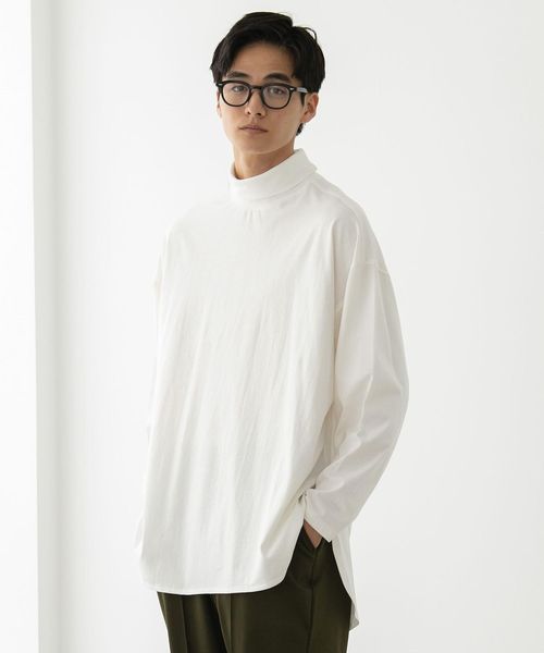 coen コーエン レディース FEELING MADE ビッグシルエット タートルプルオーバー ＜UNISEX＞ トップス オフホワイト