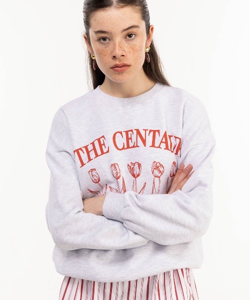 大人映え必至【HERMES】CDSパッチクルーネックスウェットシャツ A'GEM/9 × .kom『THE CENTAUR/ザセントール』CINQ TULIP