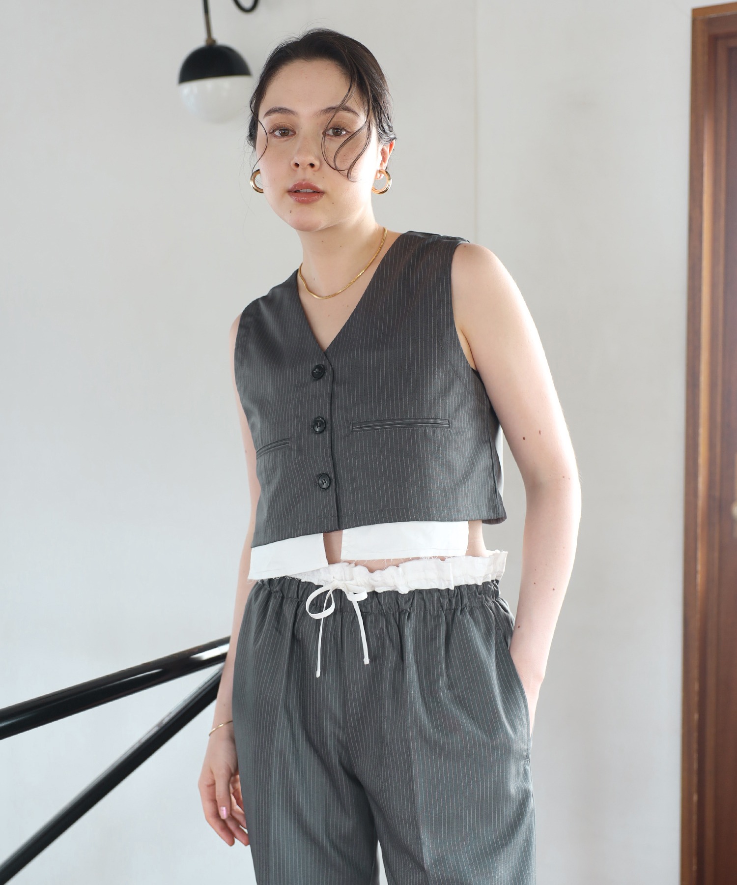 model：H170 着用サイズ：FREE