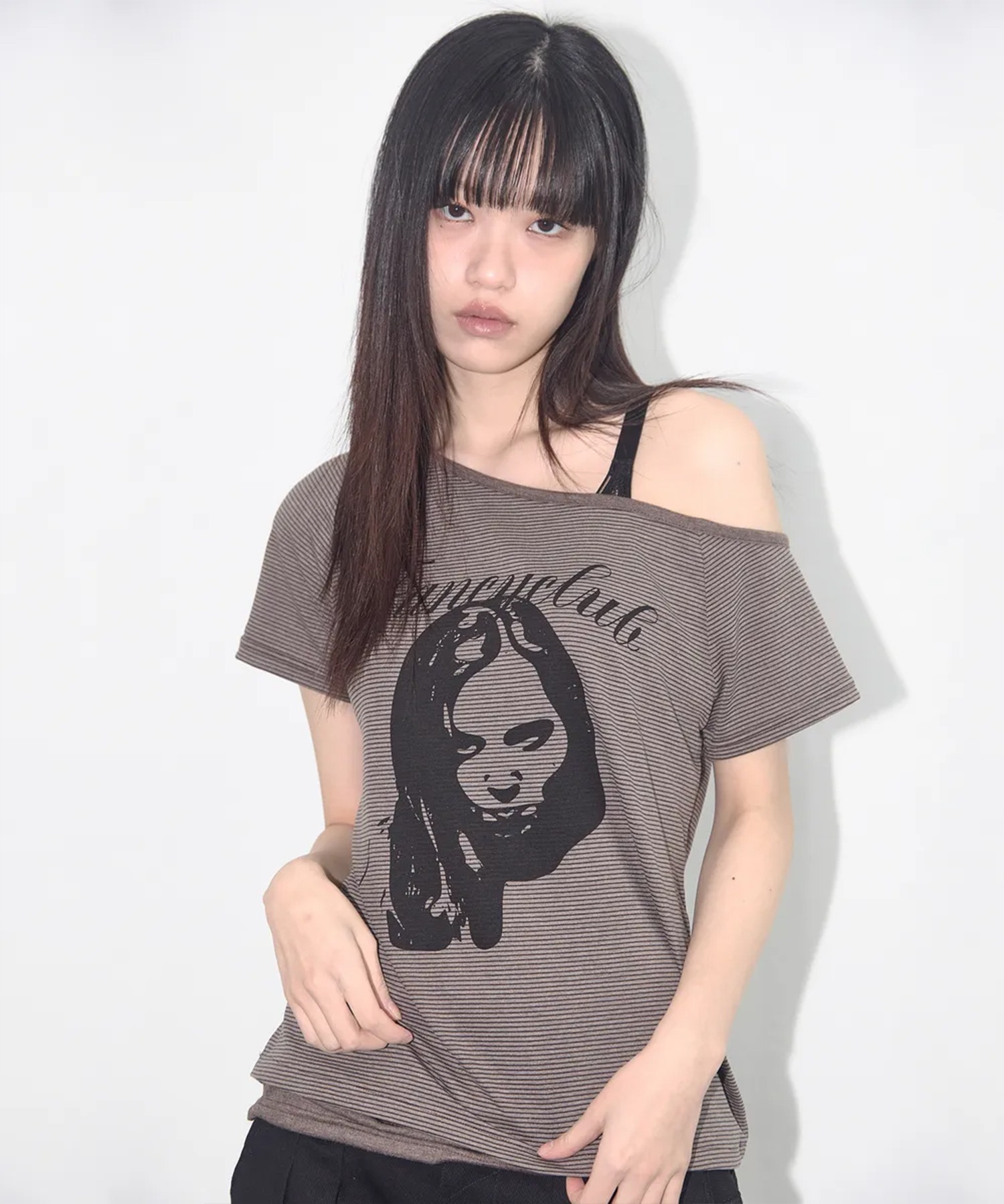 tシャツ A'GEM/9 × .kom 「 FANCY CLUB/ファンシークラブ」 MILKY WAY SCARF TEE/スカーフ 半袖カットソー FANCY CLUB tシャツ A'GEM/9 × .kom 「 CLUB/ファンシークラブ