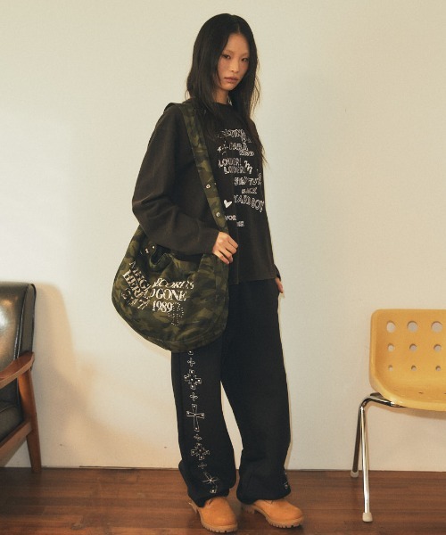 mahagrid 『mahagrid/マハグリッド』 Cross Stud Sweatpants/クロス