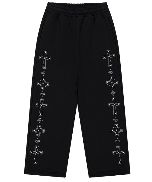 mahagrid 『mahagrid/マハグリッド』 Cross Stud Sweatpants/クロス