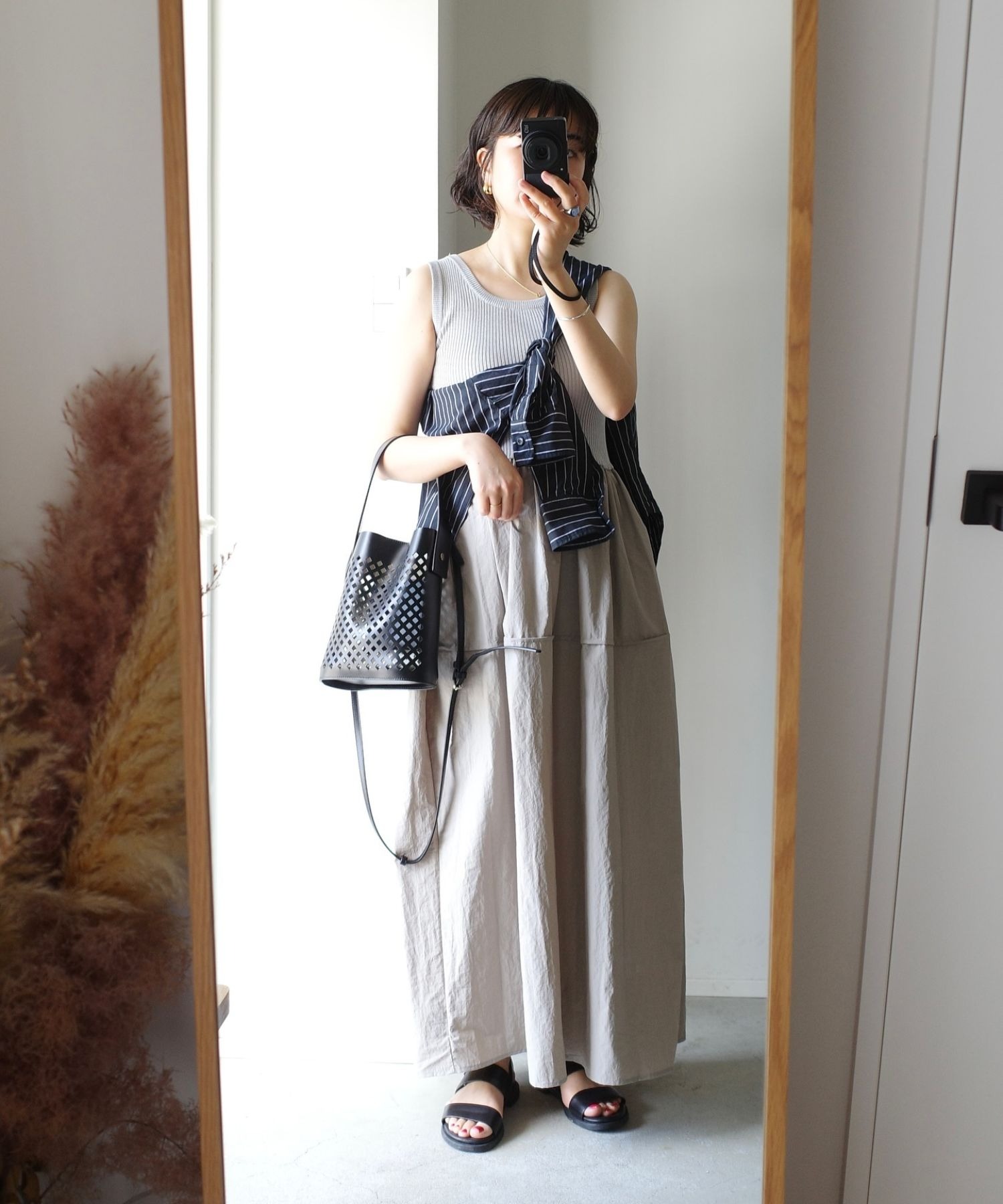 model：H158 着用サイズ：FREE