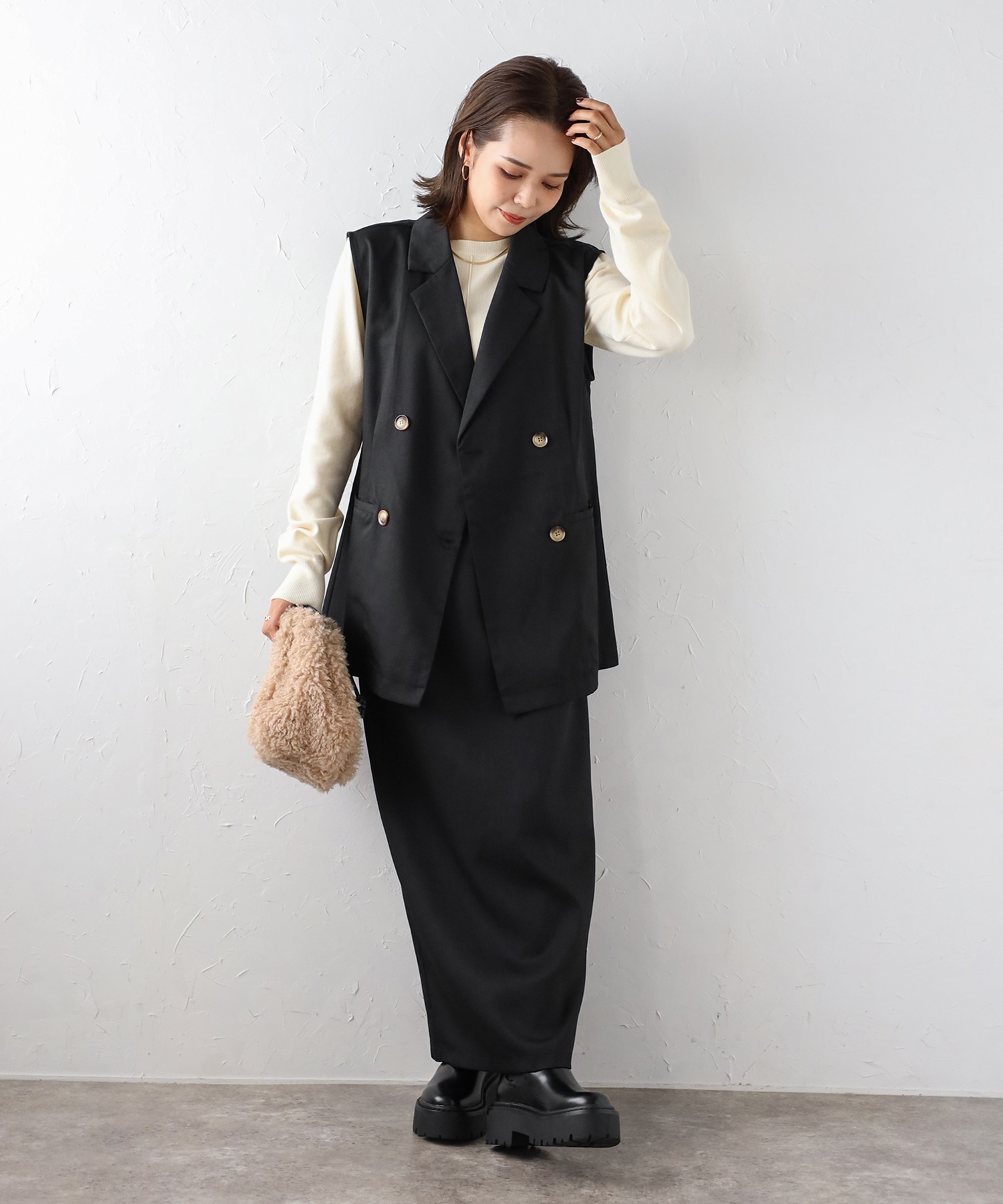 model：H154 着用サイズ：S