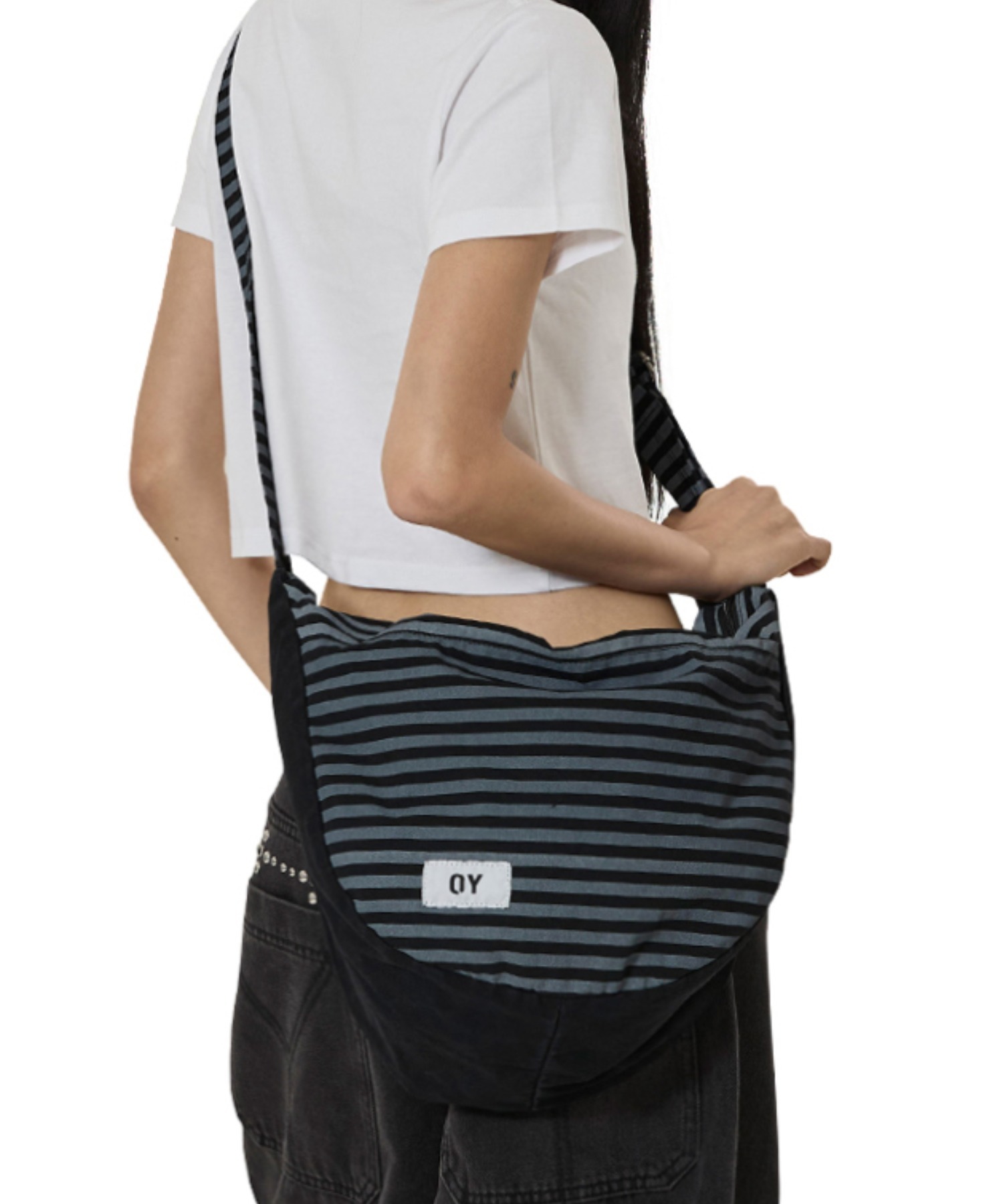 omy様 OY/オーワイ』STRIPE CURVE BAG/ストライプ カーブバッグ OY│A
