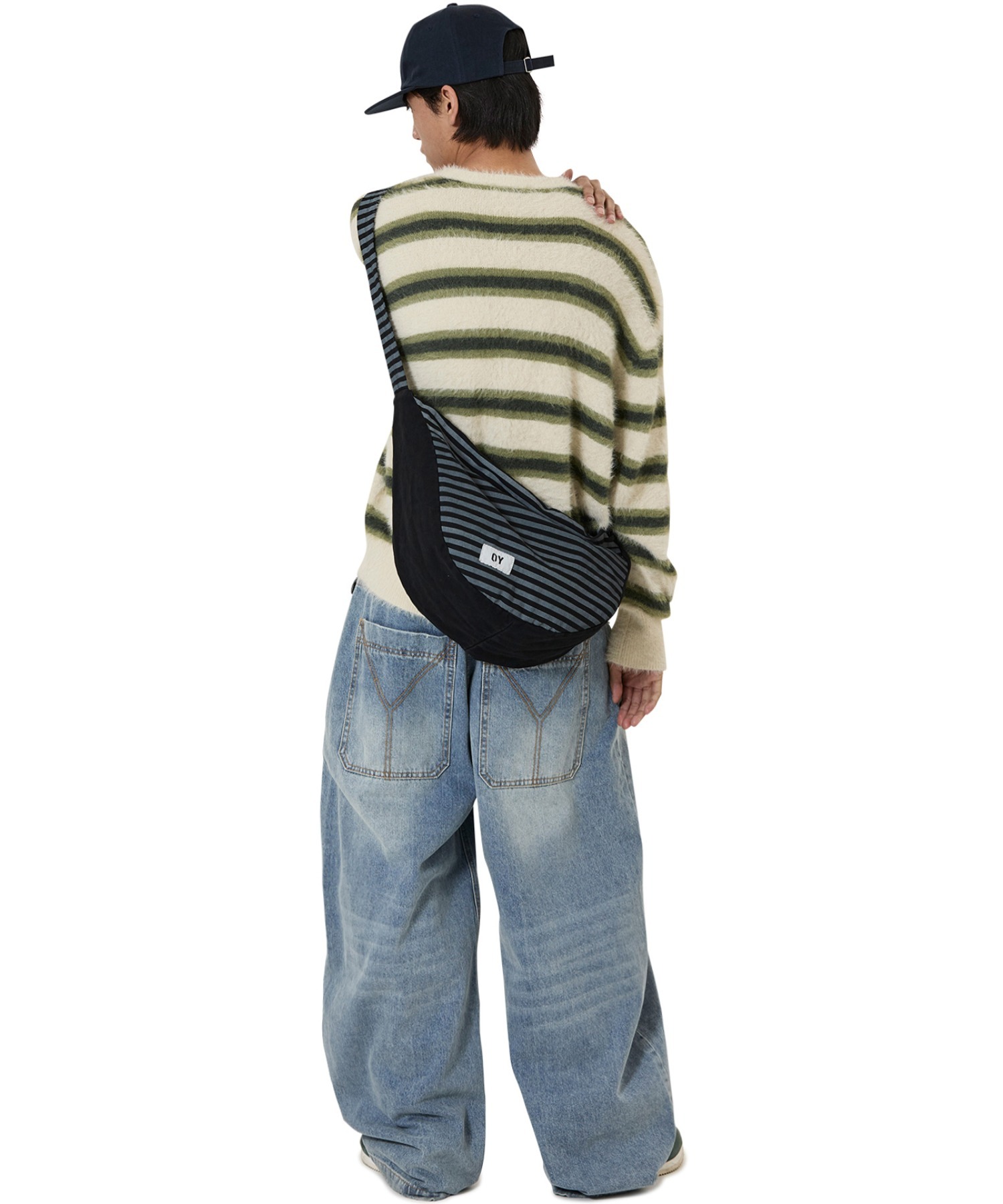 OY/オーワイ』STRIPE CURVE BAG/ストライプ カーブバッグ OY│A