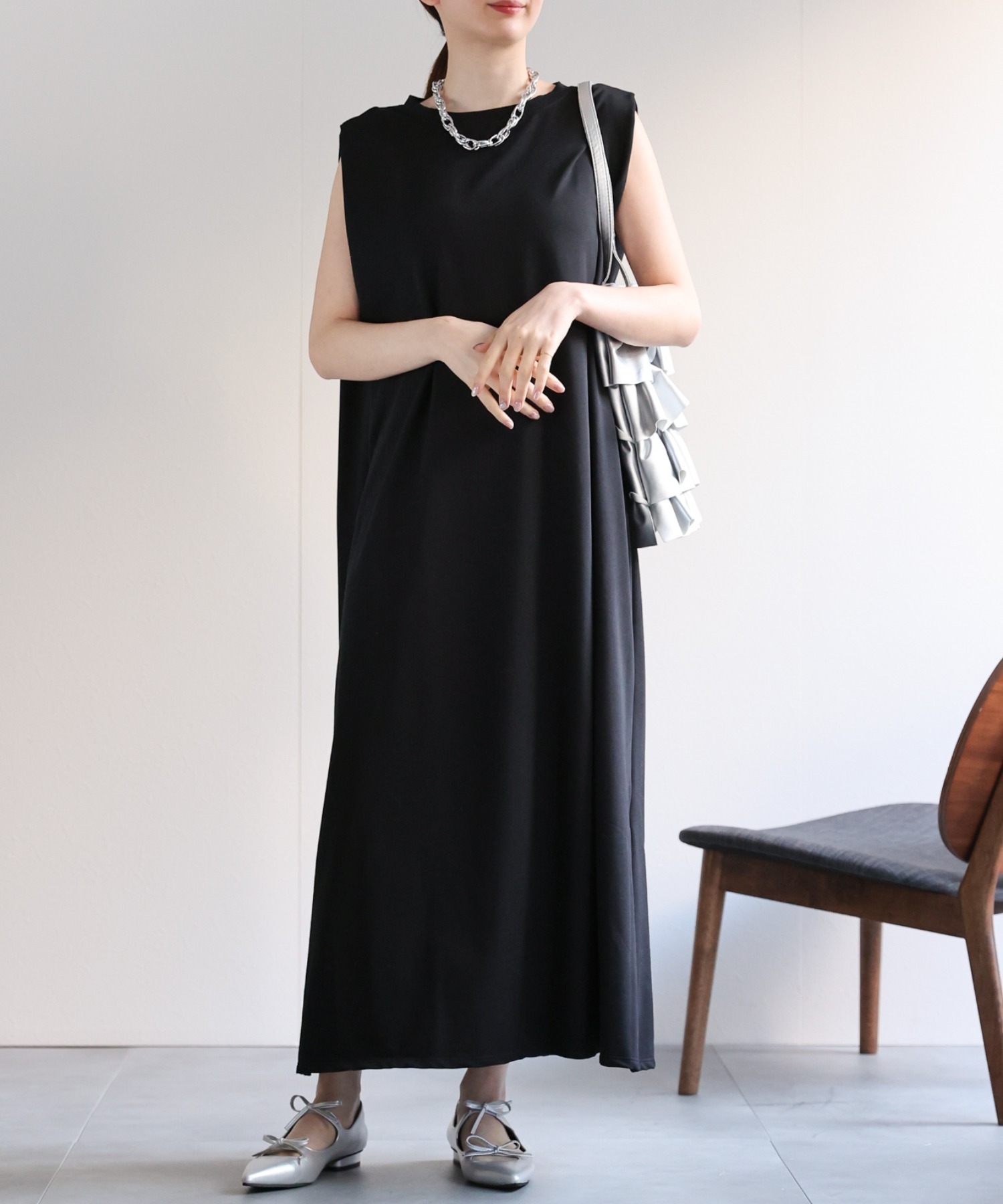 model：162cm 着用サイズ：F