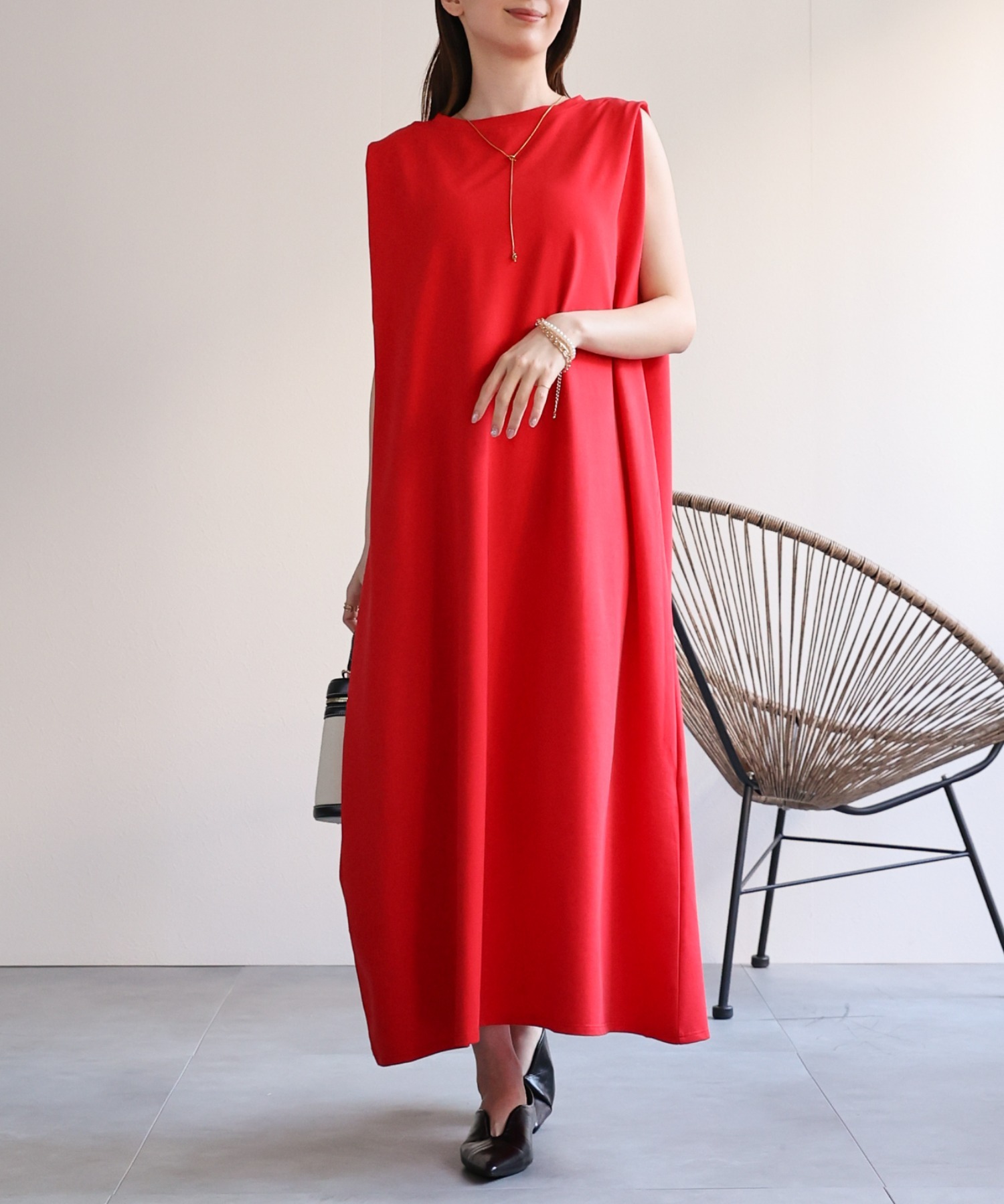 model：162cm 着用サイズ：F