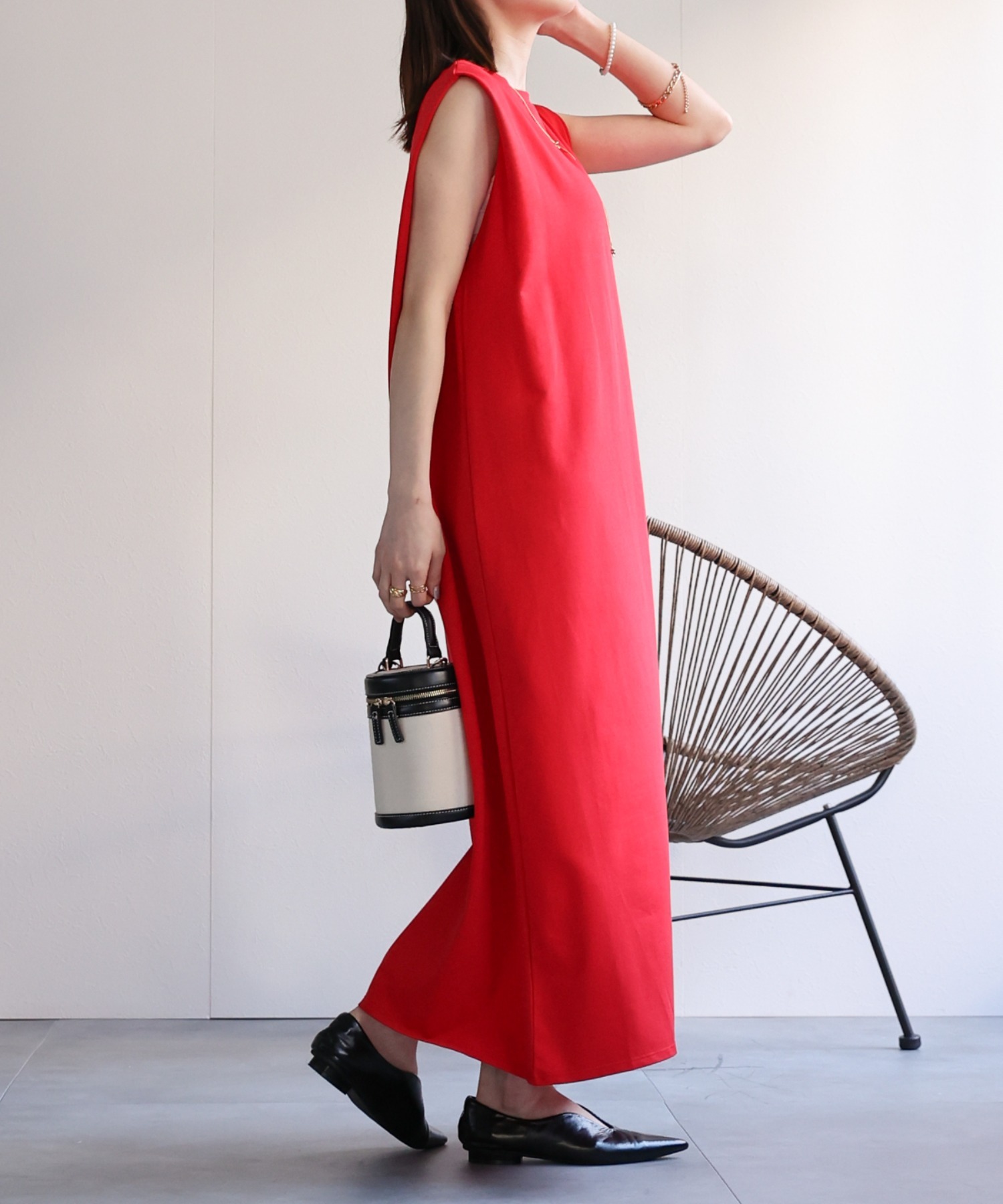 model：162cm 着用サイズ：F